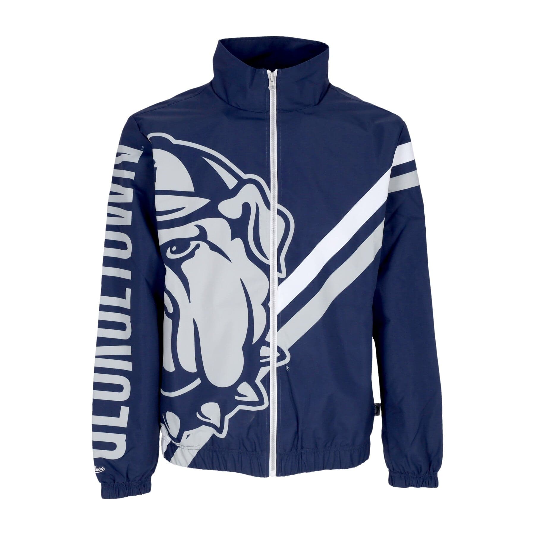 MITCHELL & NESS Giacca a Vento Uomo Ncaa Exploded Logo Warm Up Jacket Geohoy Navy