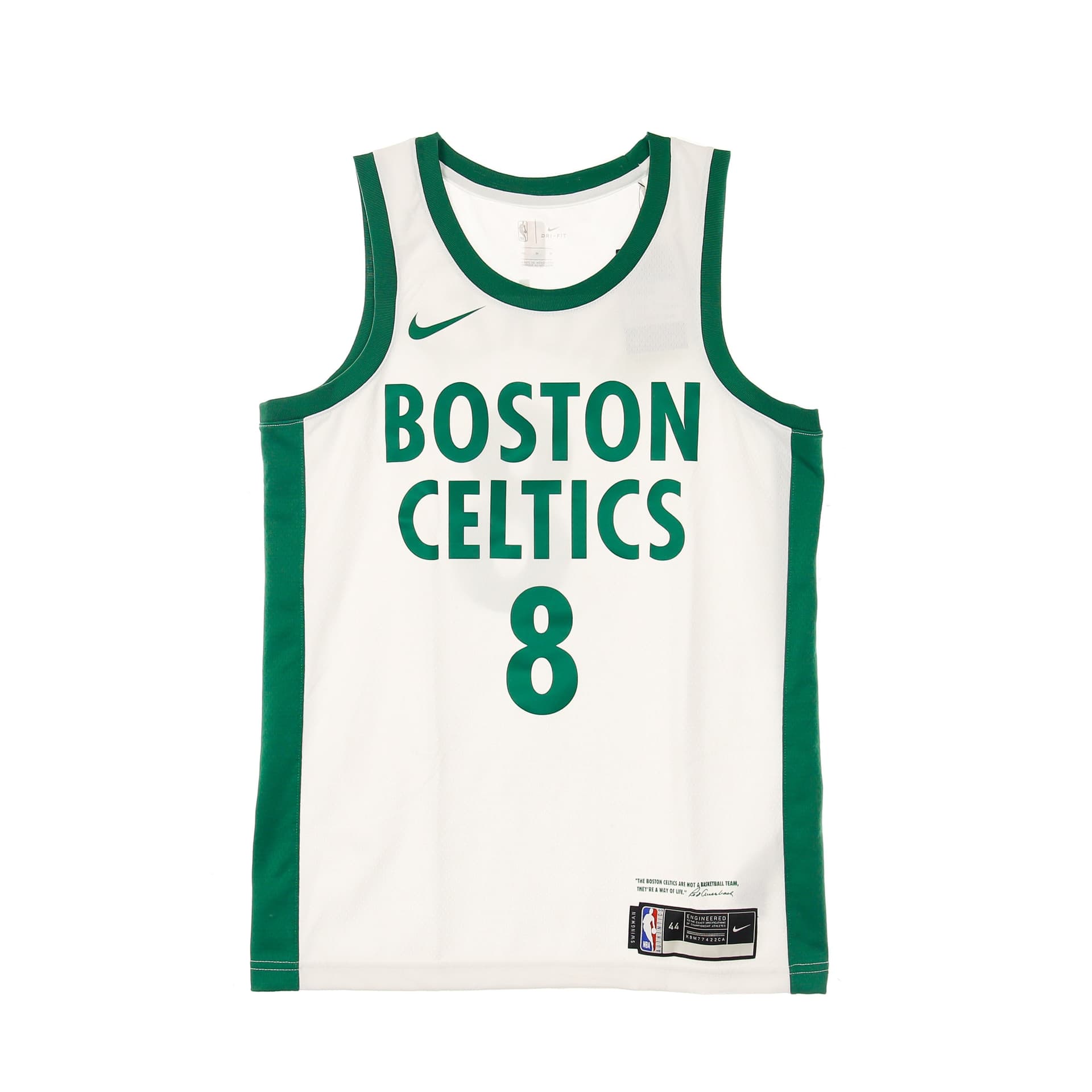 NIKE NBA Canotta Basket Uomo Nba Swingman Jersey City Edition 2020 No 8 Kemba Walker Boscel White/clover - 4