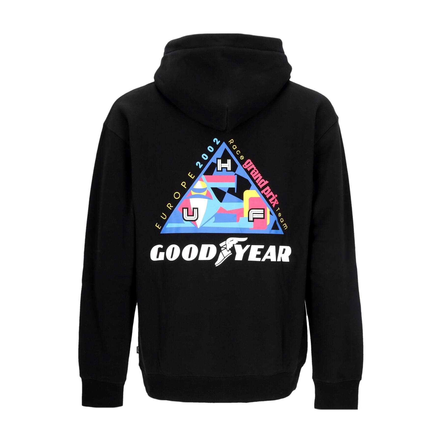 HUF Felpa Cappuccio Uomo Grand Prix Tt Hoodie Black - 3