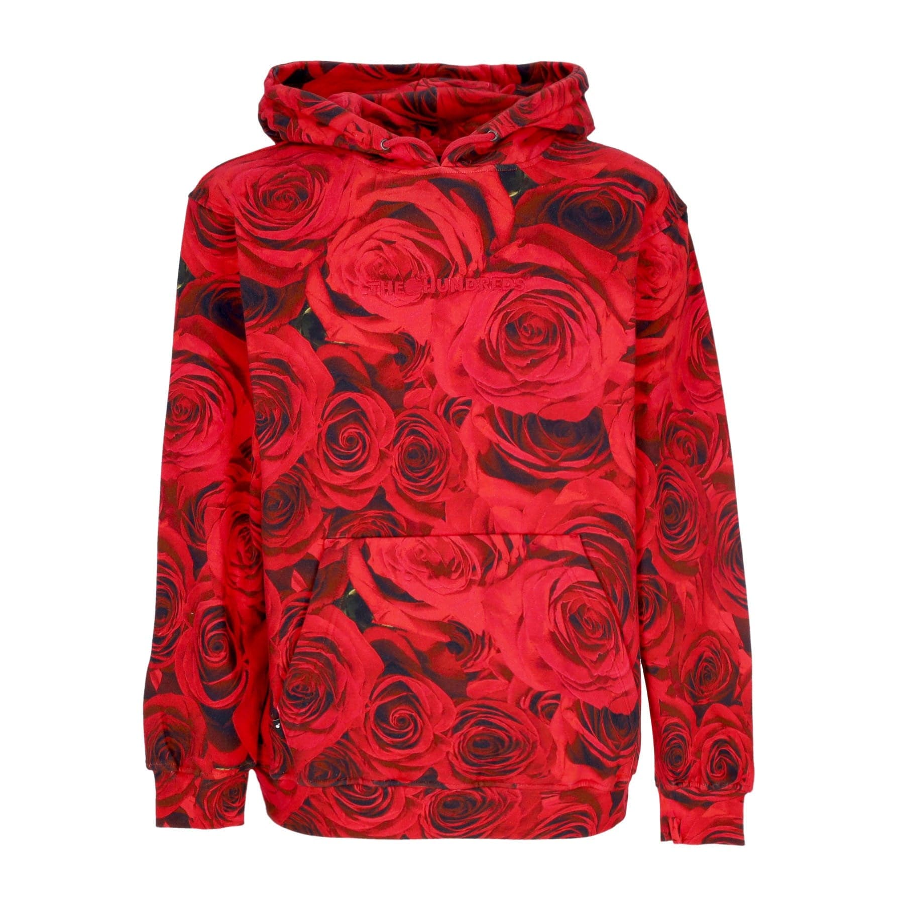 THE HUNDREDS Felpa Cappuccio Uomo Rosa Pullover Red - 4