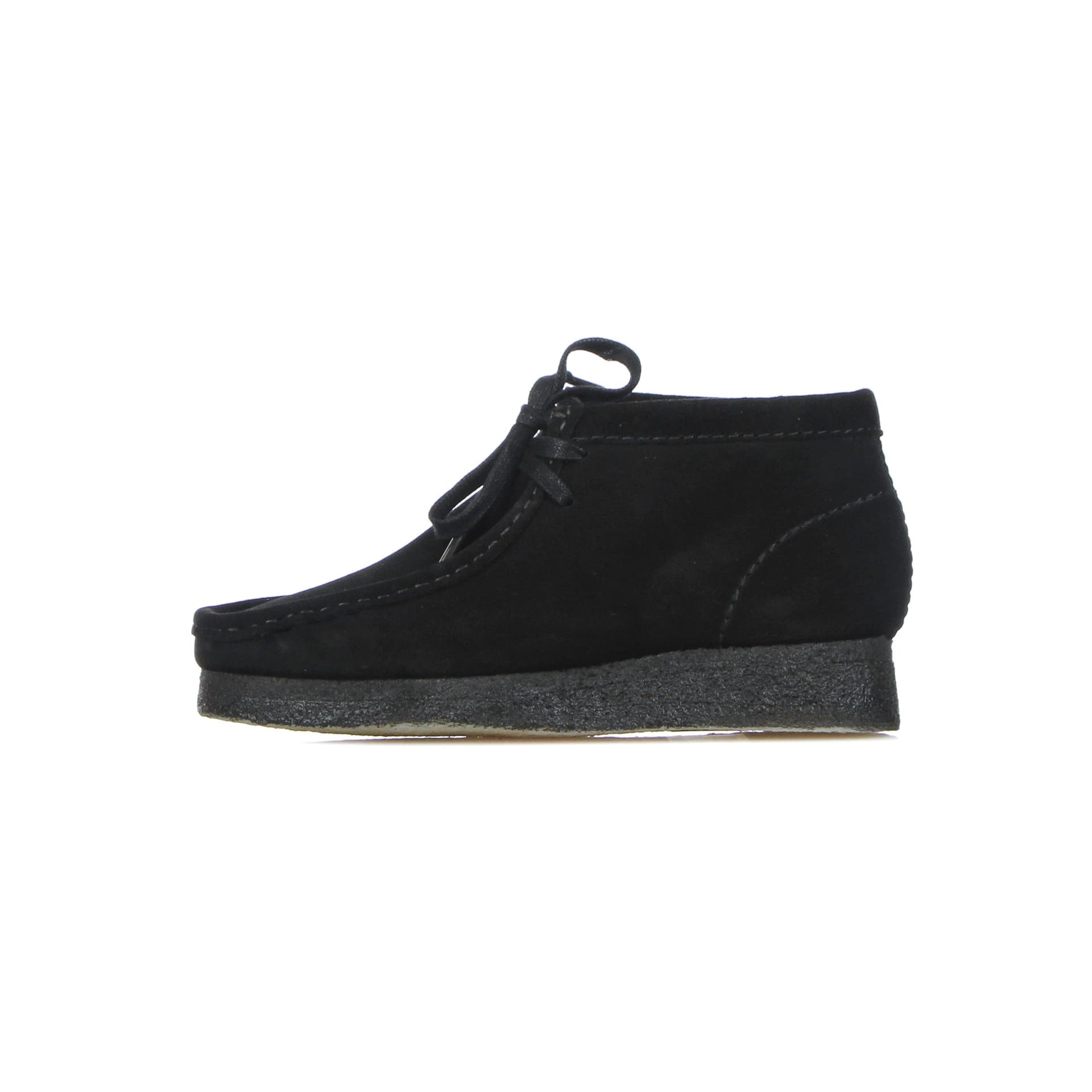 CLARKS Scarpa Lifestyle Uomo Wallabee Boot Black Suede - 14