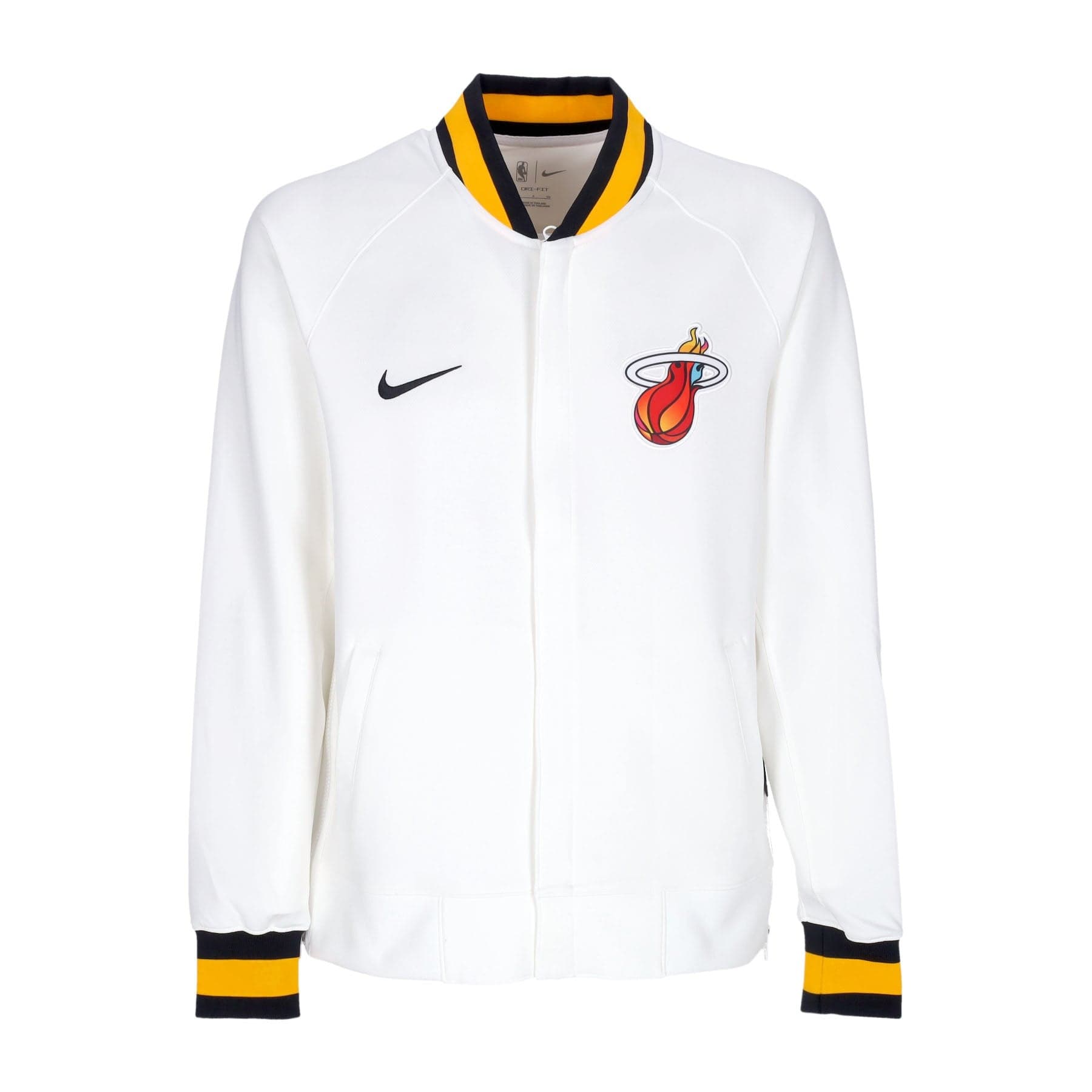 NIKE NBA Felpa Leggera College Uomo Nba City Edition Dri-fit Showtime Full-zip Jacket Miahea White/white/white/black - 4