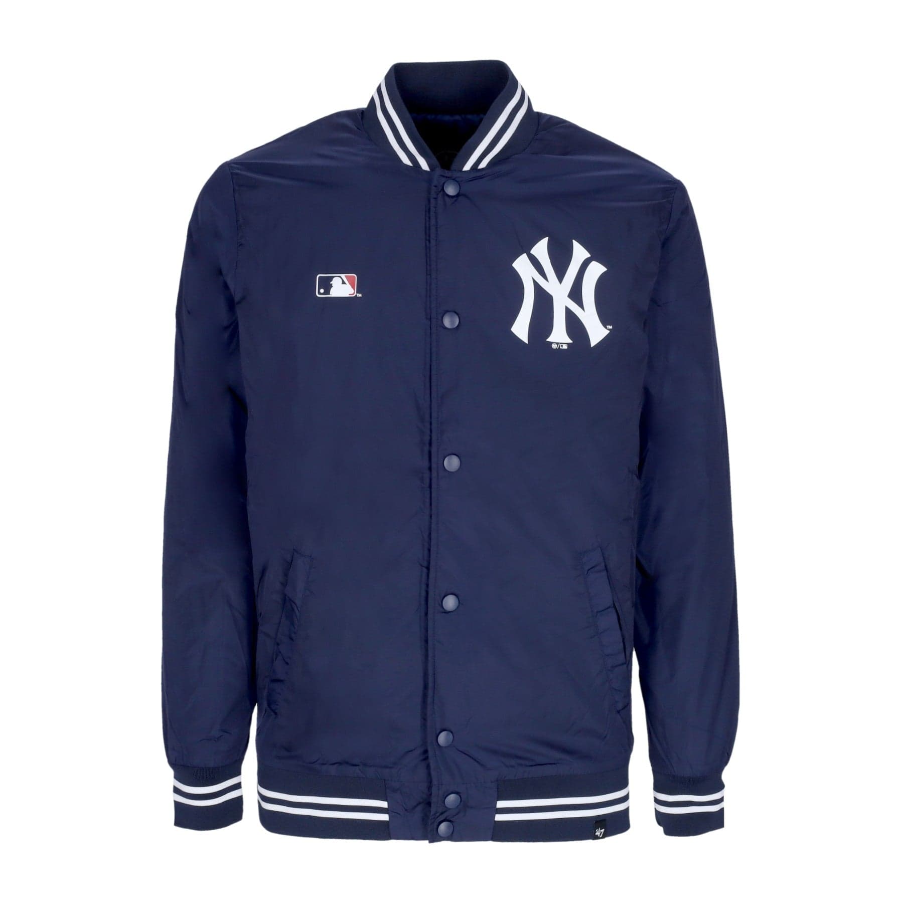 47 BRAND Giubbotto Bomber Uomo Mlb Drift Track Jacket Neyyan Fall Navy - 4
