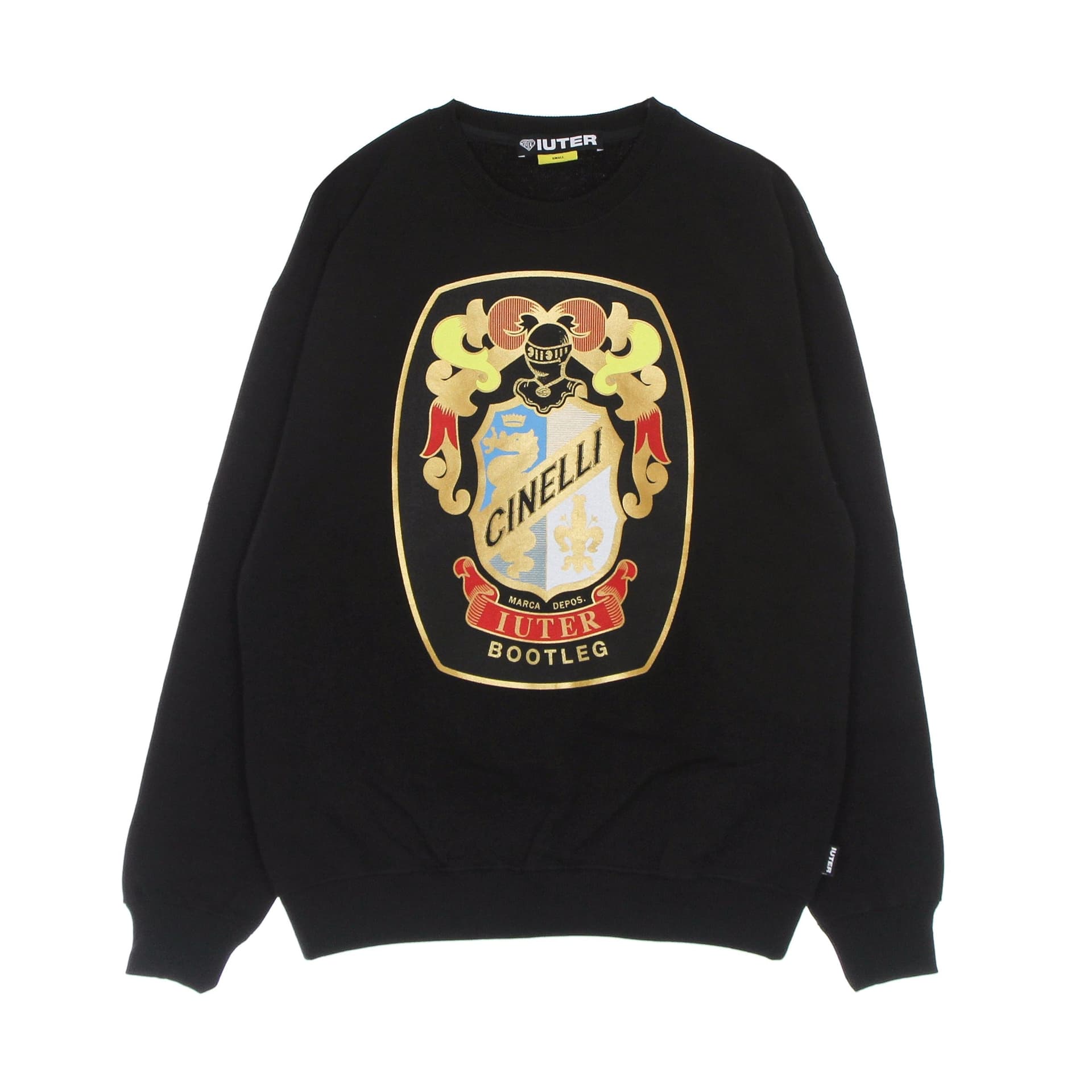 IUTER Felpa Leggera Girocollo Uomo Arms Crewneck X Cinelli Black - 5
