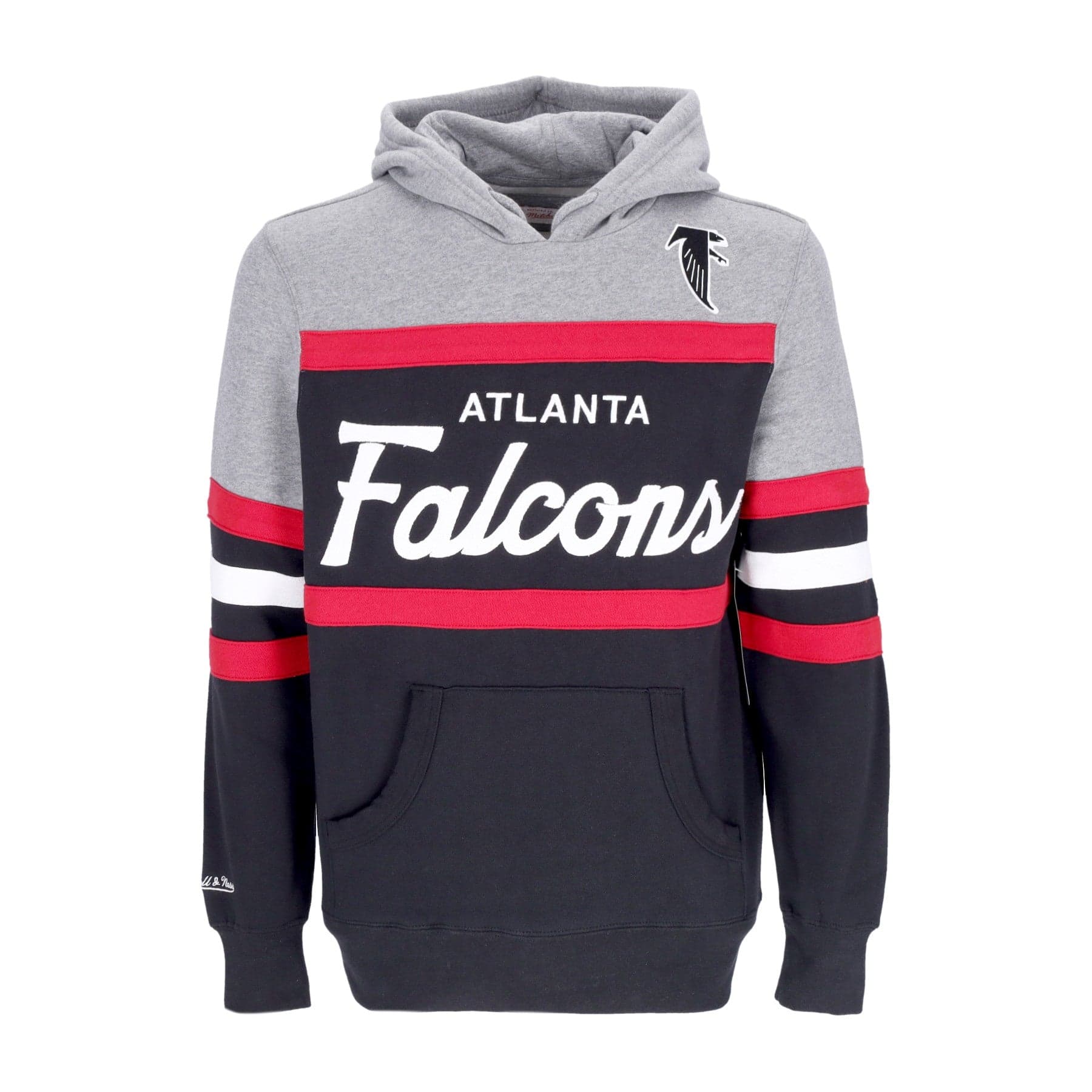 MITCHELL &amp; NESS Felpa Cappuccio Uomo Nfl Headcoach Hoodie Atlfal Black – Mitchell & Ness – giacca
