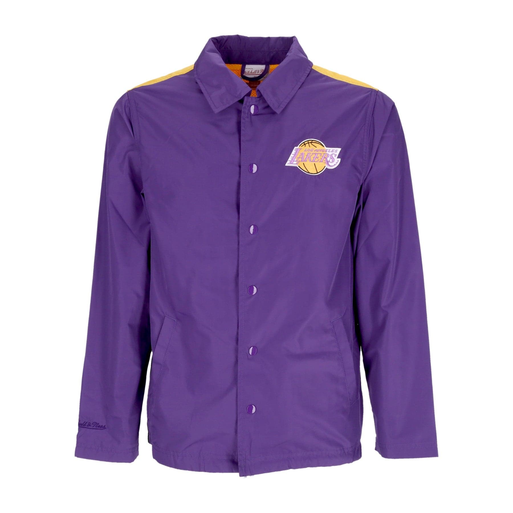 MITCHELL &amp; NESS Giacca Coach Jacket Uomo Nba Big Face Coach Jacket 5.0 Hardwood Classics Loslak Purple - 4