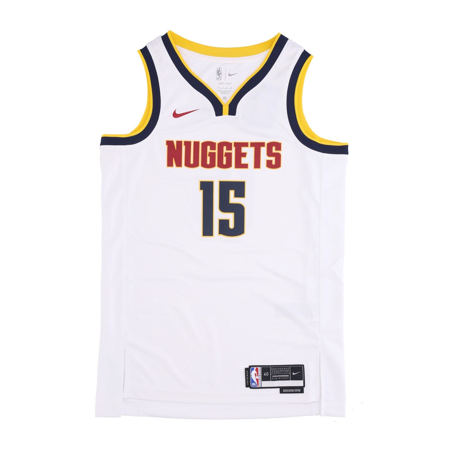 NIKE NBA Canotta Basket Uomo Nba Dri-fit Swingman Jersey No Association Edition 2022/23 No 15 Nikola Jokic Dennug White - 5