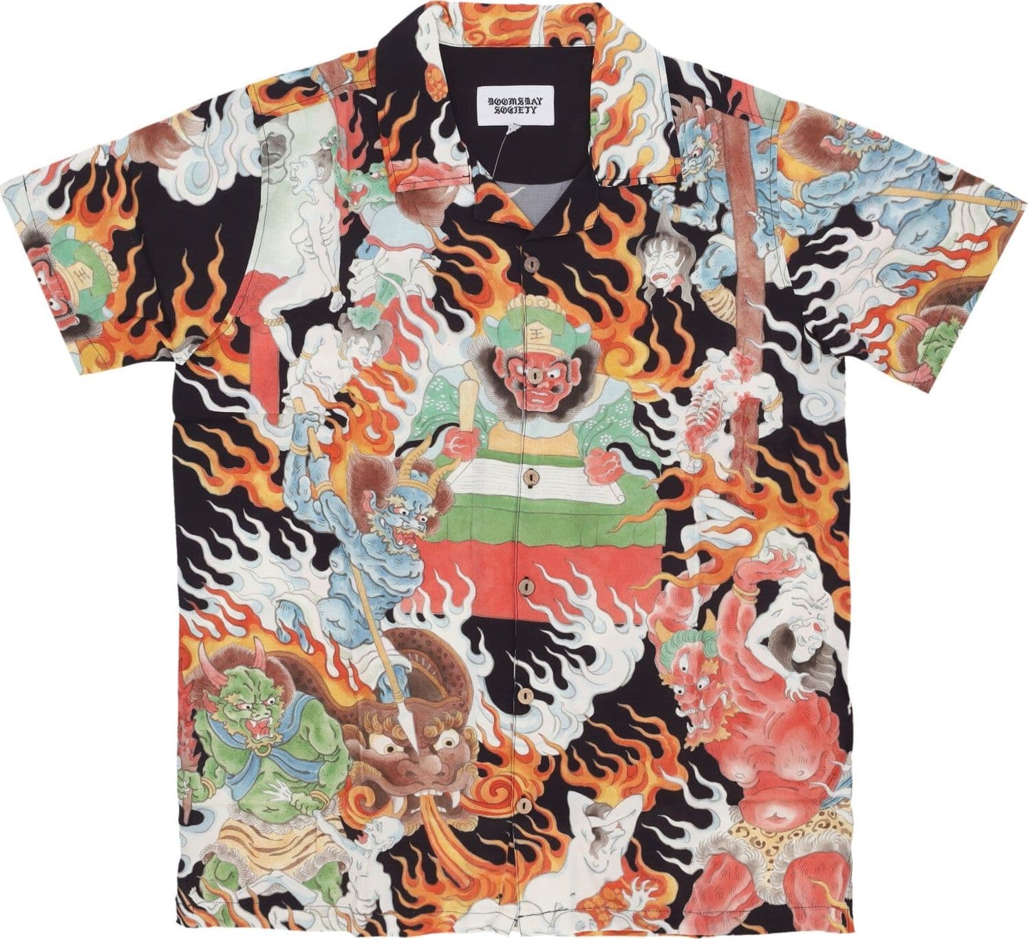 DOOMSDAY Camicia Manica Corta Uomo Inferno Shirt All Over Print – maglia