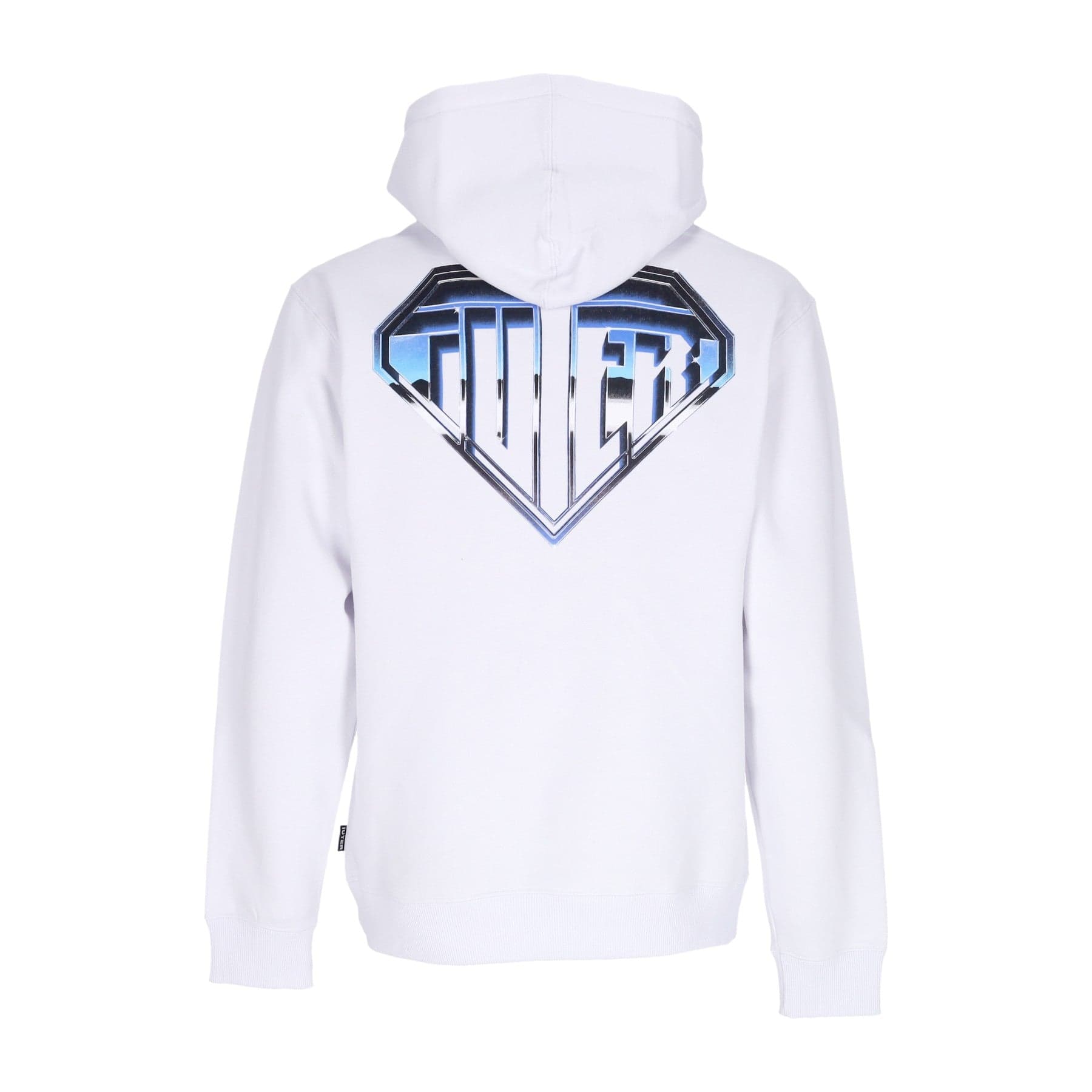 IUTER Felpa Cappuccio Uomo Metal Logo Hoodie White - 3