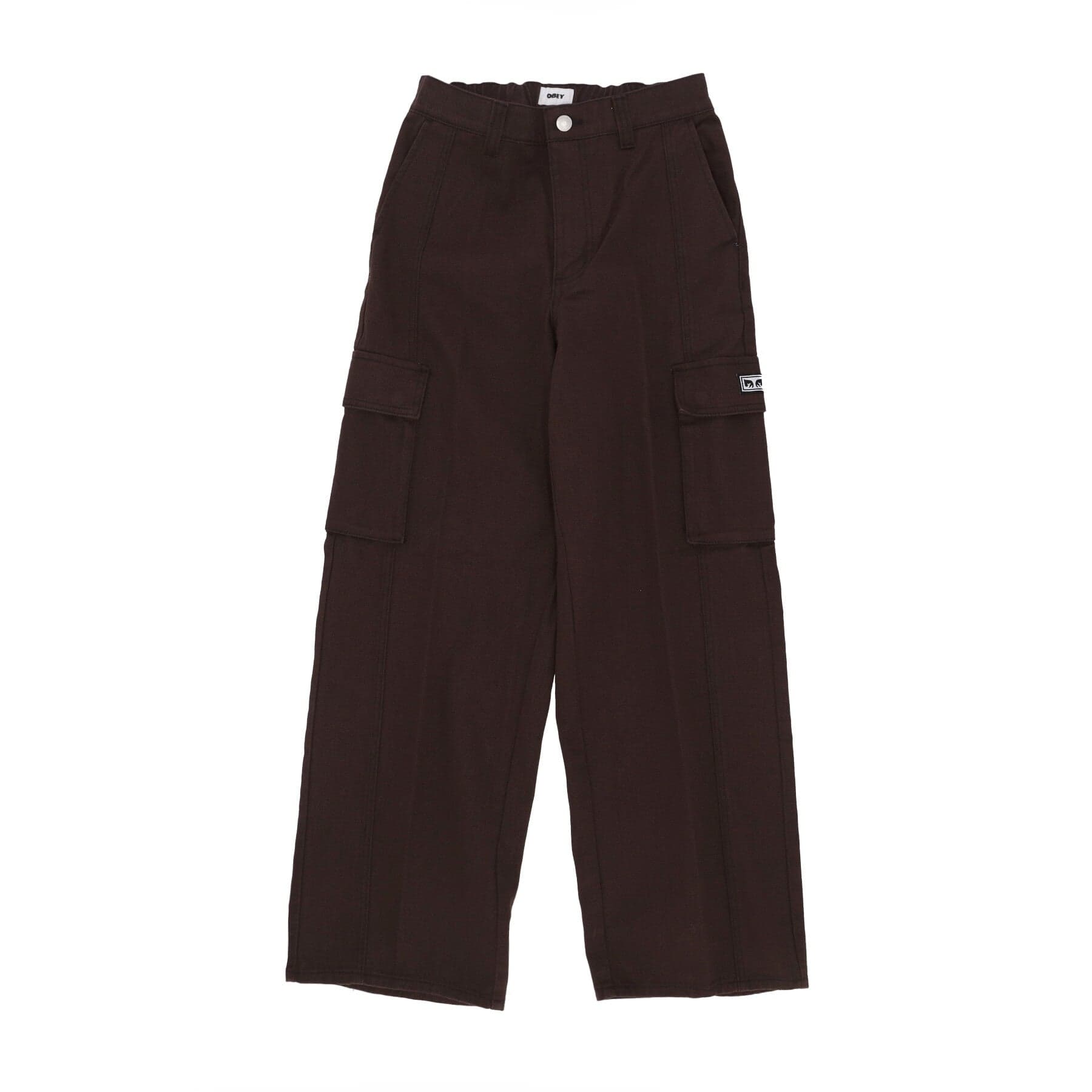 OBEY Jeans Donna Search Cargo Denim Pant Java Brown - 3