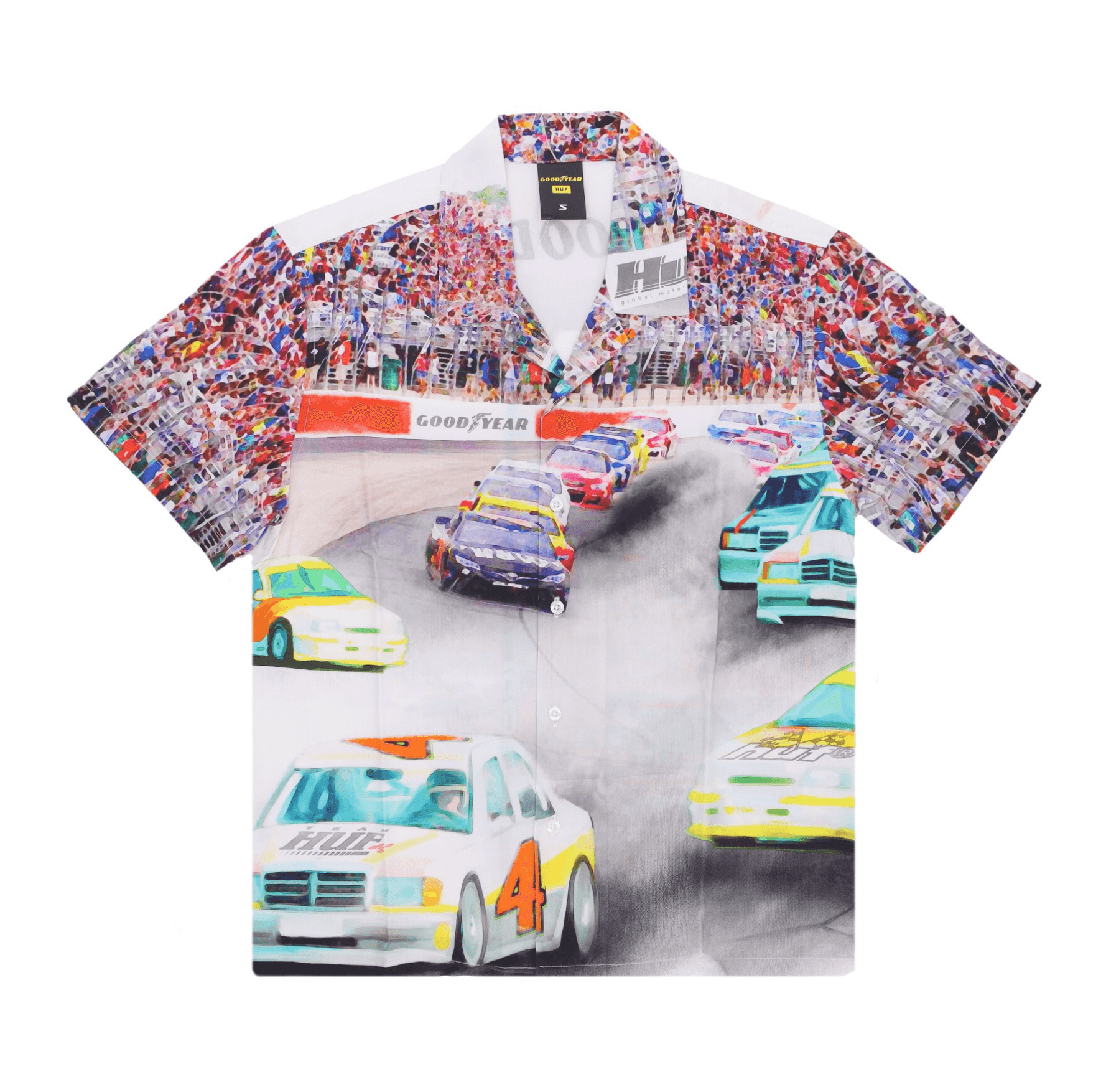 HUF Camicia Manica Corta Uomo Circuit Woven Top Multi - 2