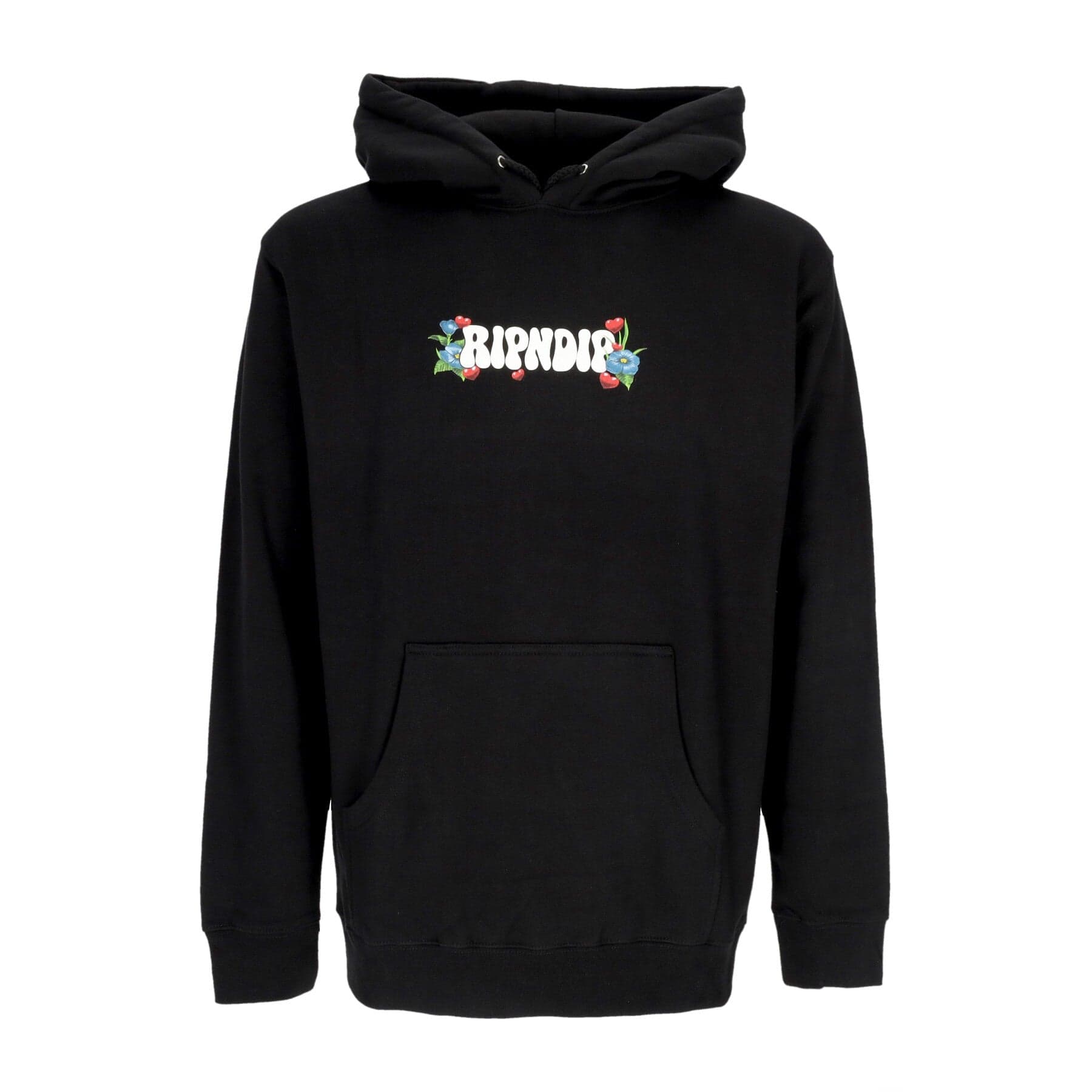 RIPNDIP Felpa Cappuccio Uomo Peace Love Hoodie Black - 3