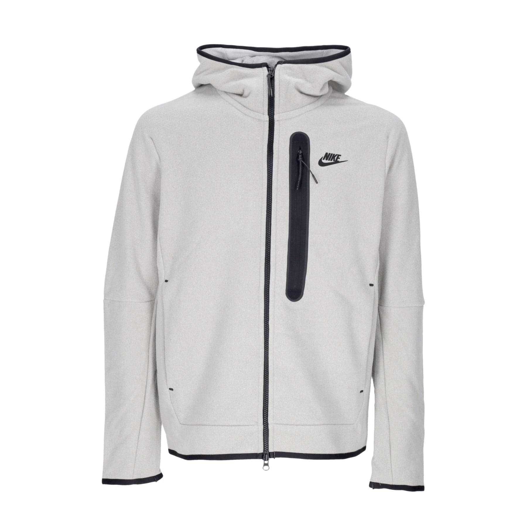 Nike Felpa Cappuccio Zip Uomo Sportswear Tech Fleece Full-zip Winter Hoodie Cobblestone/black - 4