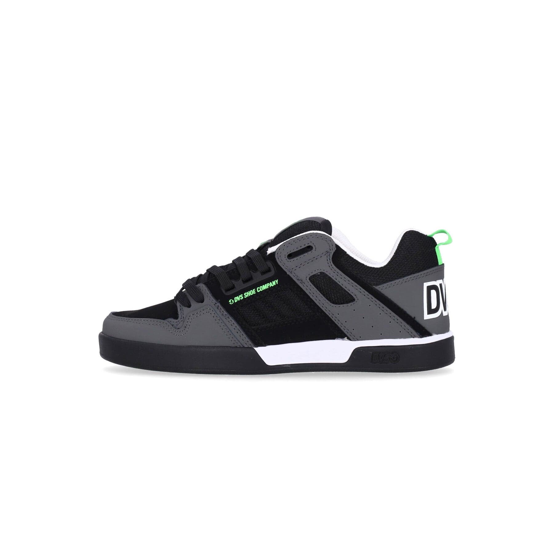 DVS Scarpe Skate Uomo Comanche 2.0+ Black/charcoal/lime Nubuck - 7