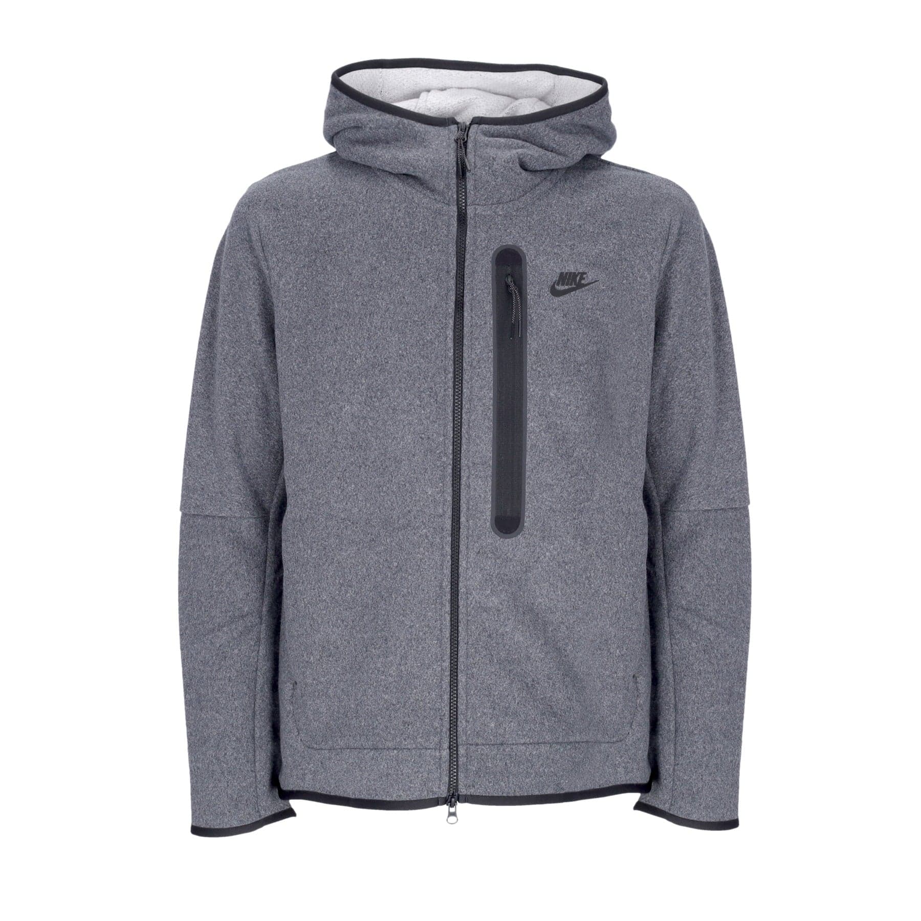 Nike Felpa Cappuccio Zip Uomo Sportswear Tech Fleece Full-zip Winter Hoodie Black/black - 4