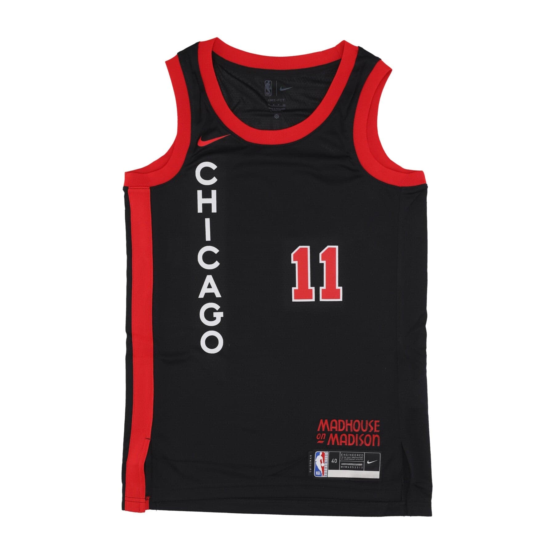 NIKE NBA Canotta Basket Uomo Nba City Edition 2023/24 Swingman Jersey No 11 Demar Derozan Chibul Black/university Red - 3