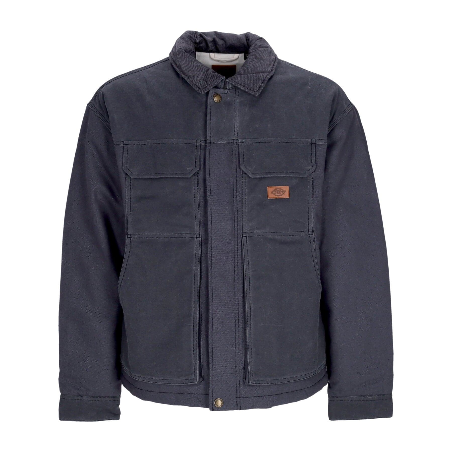 DICKIES Giubbotto Uomo Lucas Waxed Pocket Front Jacket Charcoal Grey - 5