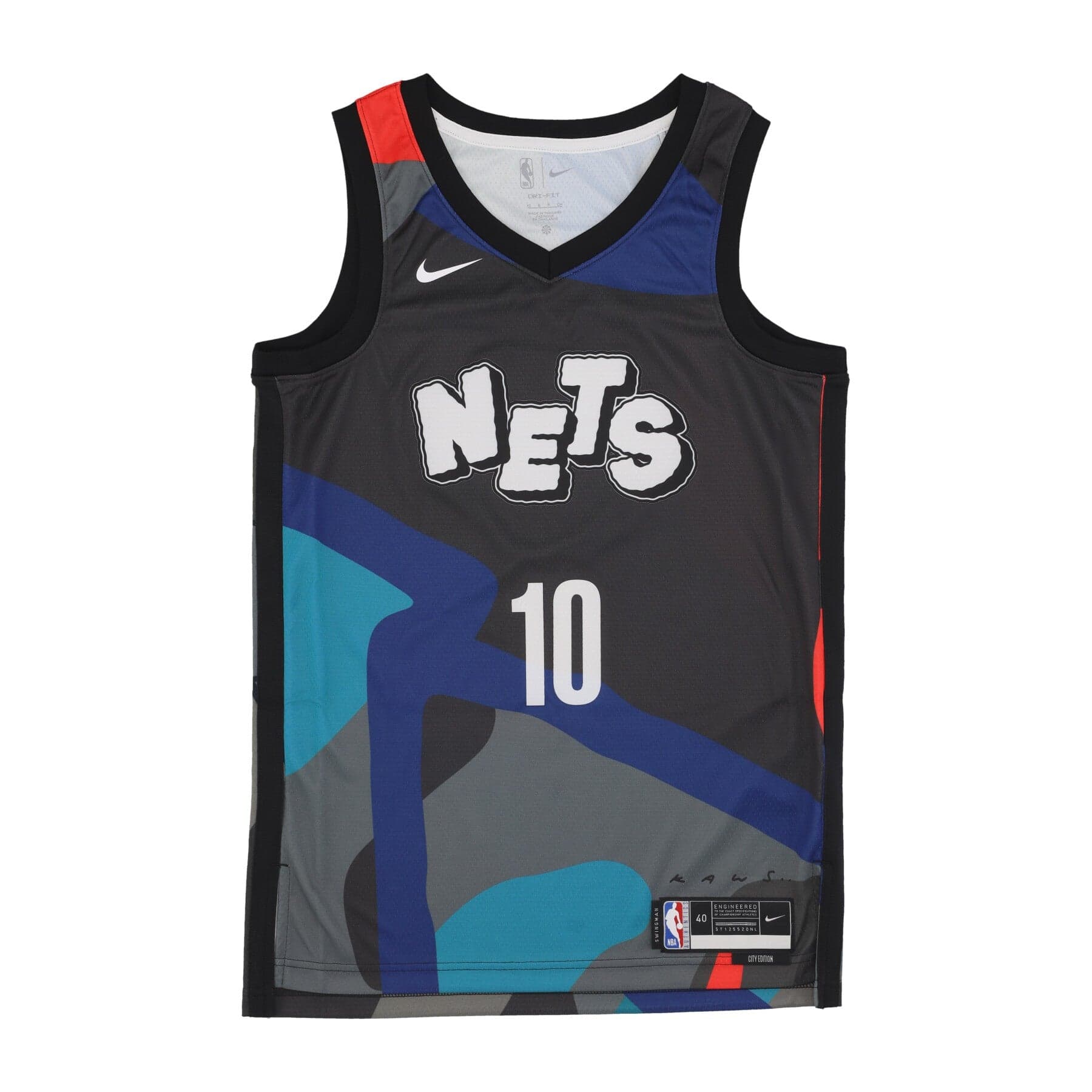 NIKE NBA Canotta Basket Uomo Nba City Edition 2023/24 Swingman Jersey No 10 Ben Simmons Bronet Black - 3