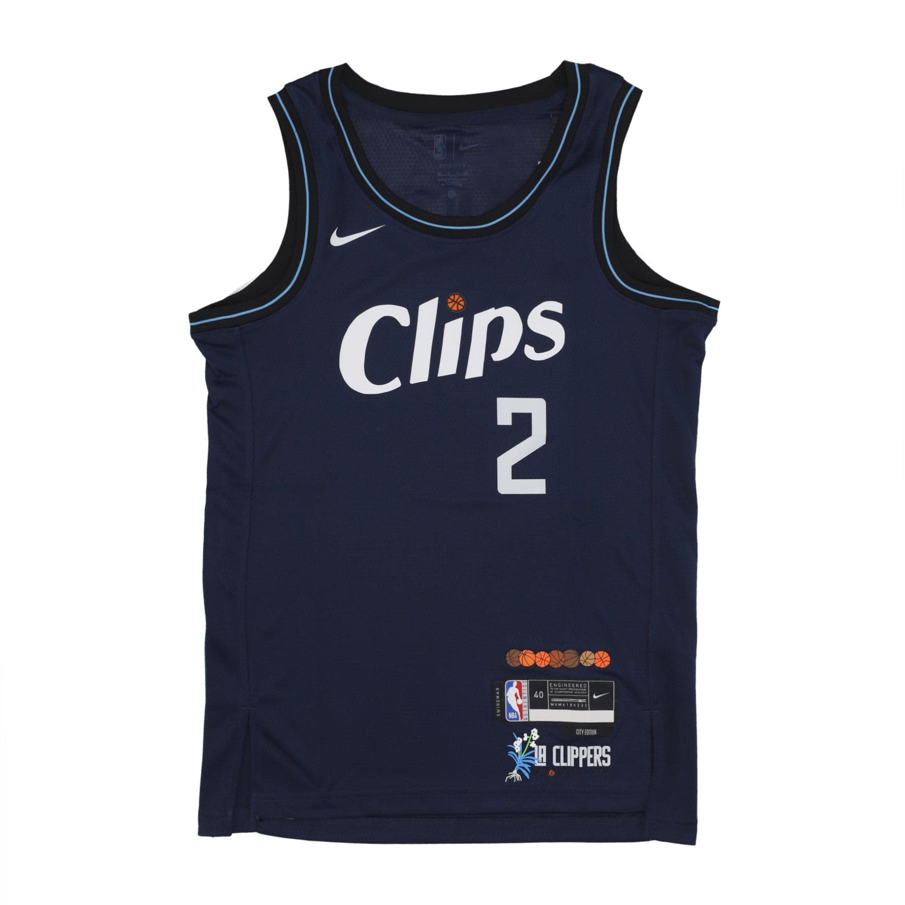 NIKE NBA Canotta Basket Uomo Nba City Edition 2023/24  Swingman Jersey No 2 Kawhi Leonard Losclip College Navy - 3