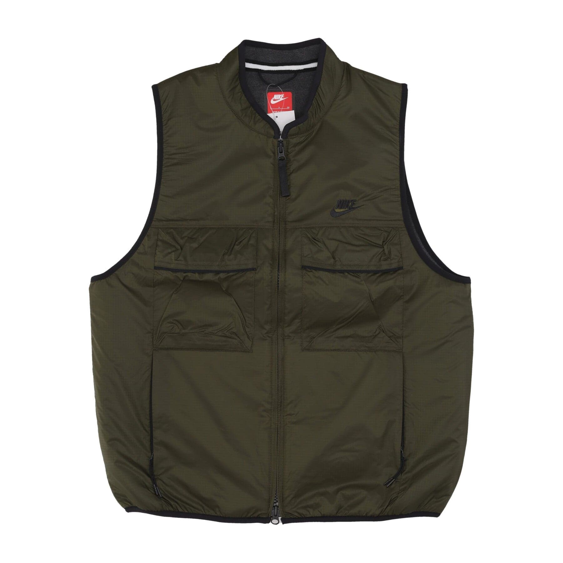 Nike Smanicato Uomo Tech Fleece Utility Vest Cargo Khaki/black - 3