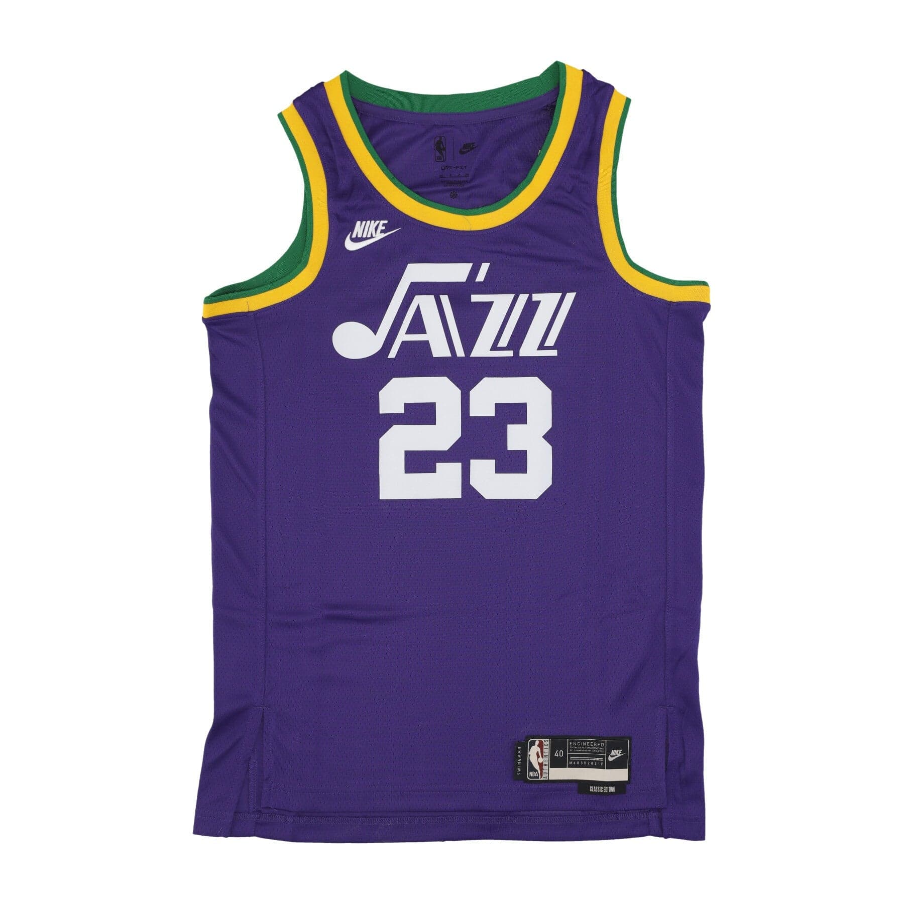 NIKE NBA Canotta Basket Uomo Nba Hardwood Classics 23 Dri-fit Swingman Jersey No 23 Lauri Markkanen Utajaz Court Purple - 2