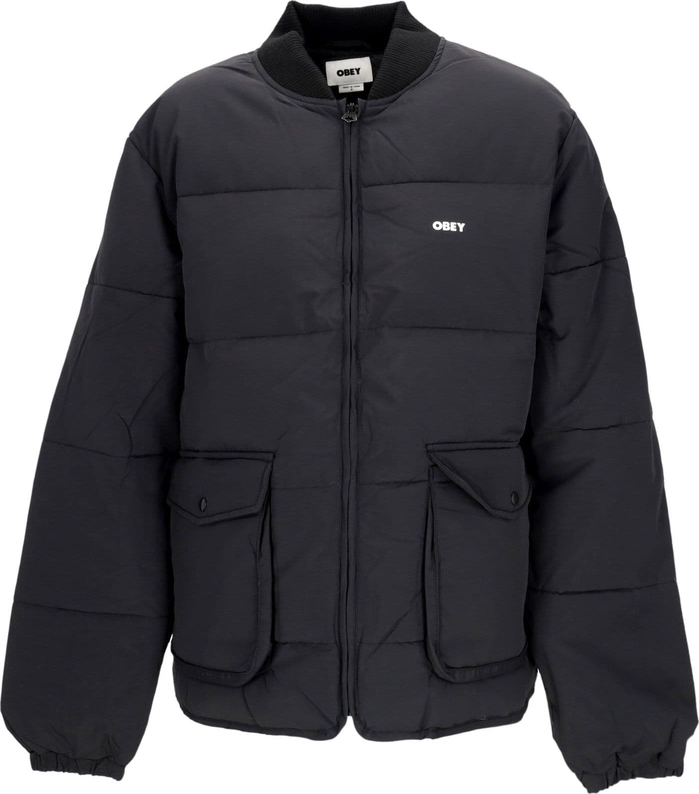 OBEY Giubbotto Uomo Charlie Jacket Black – S – giacca