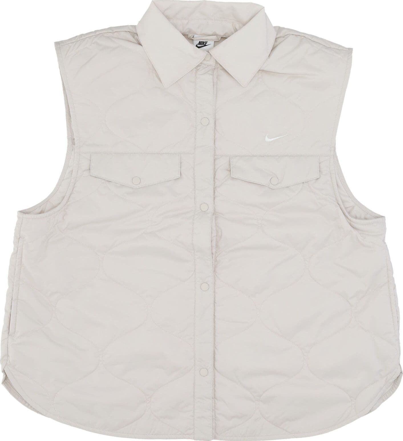 Nike Smanicato Donna W Sportswear Essentials Vest Lt Orewood Brn/sail – giacca
