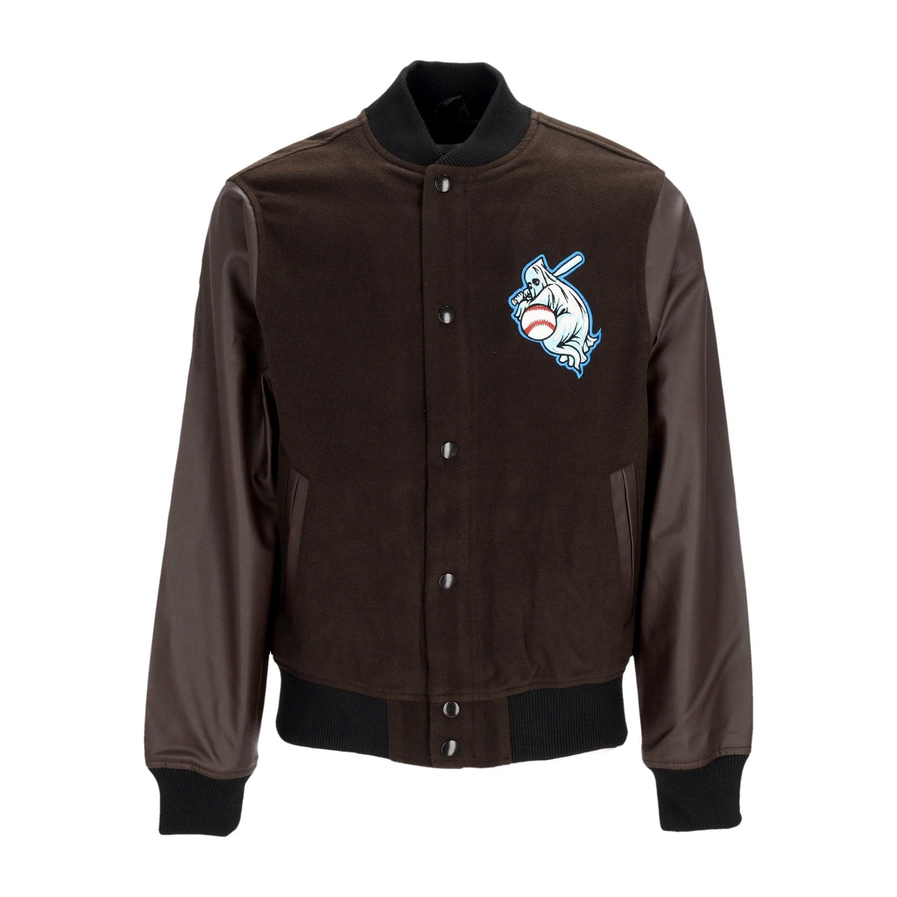 DOOMSDAY Giubbotto College Uomo Ghost Varsity Jacket Brown – XL – giacca