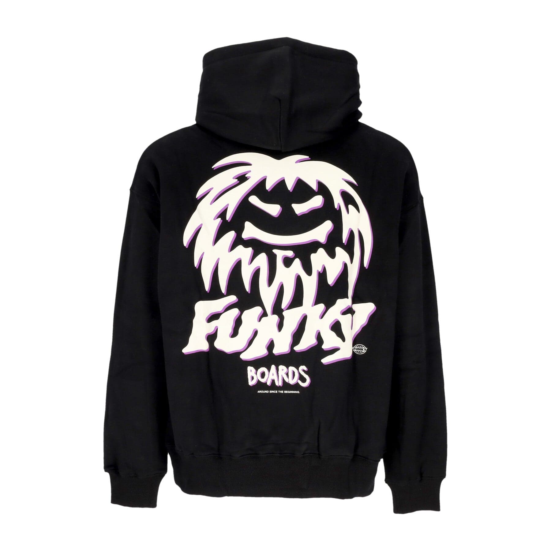 FUNKY Felpa Cappuccio Uomo Oldschool Hoodie Black - 3