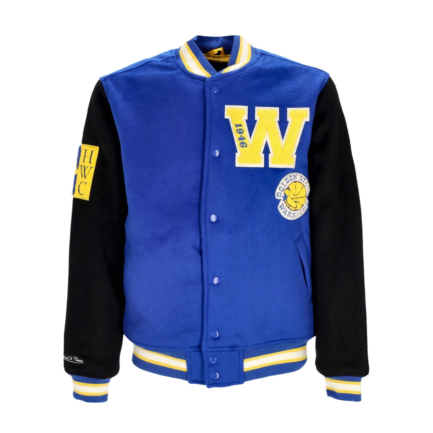 MITCHELL &amp; NESS Giubbotto College Uomo Nba Team Legacy Varsity Jacket Golwar Royal/black - 5