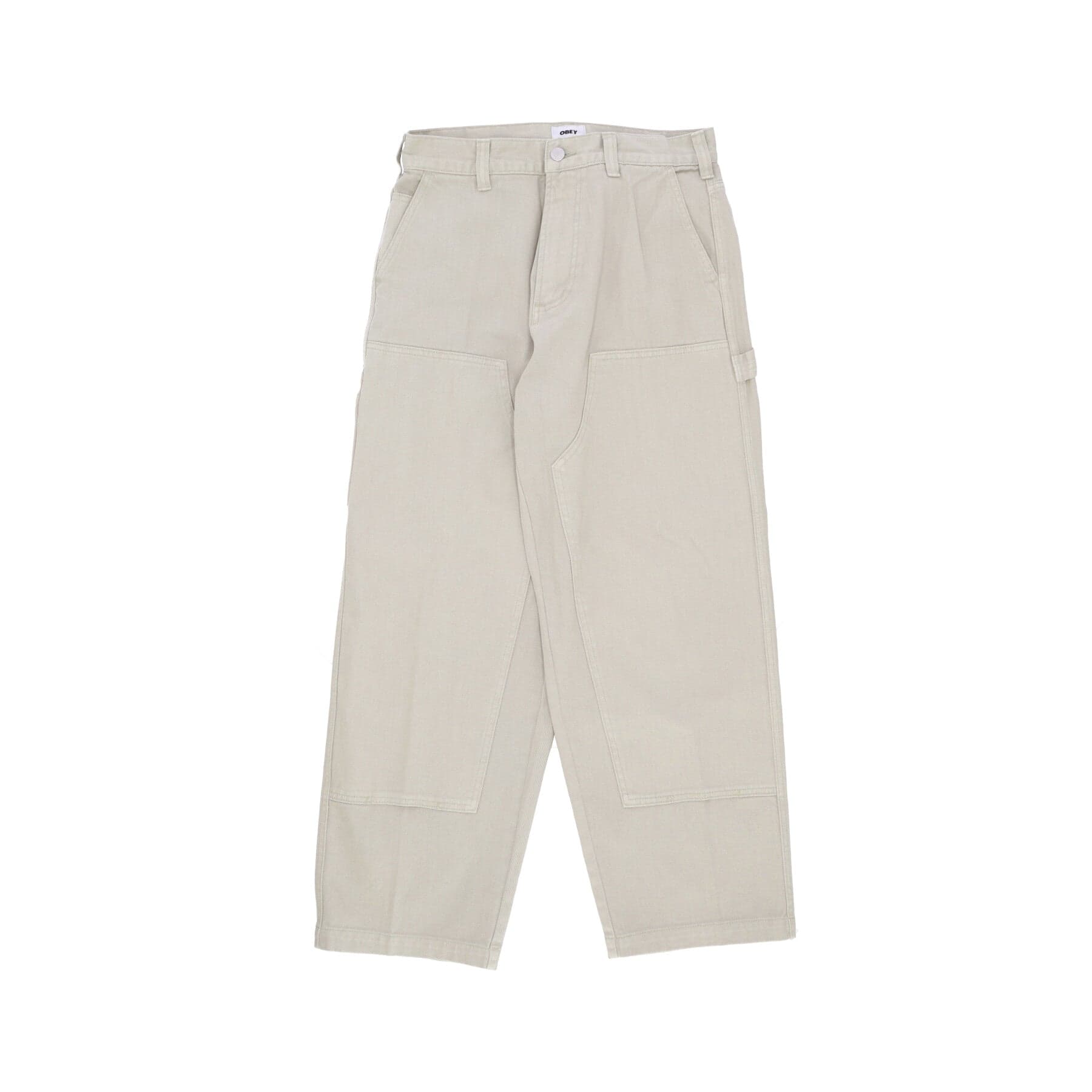 OBEY Jeans Uomo Big Wig Denim Carpenter Pant Silver Grey - 5