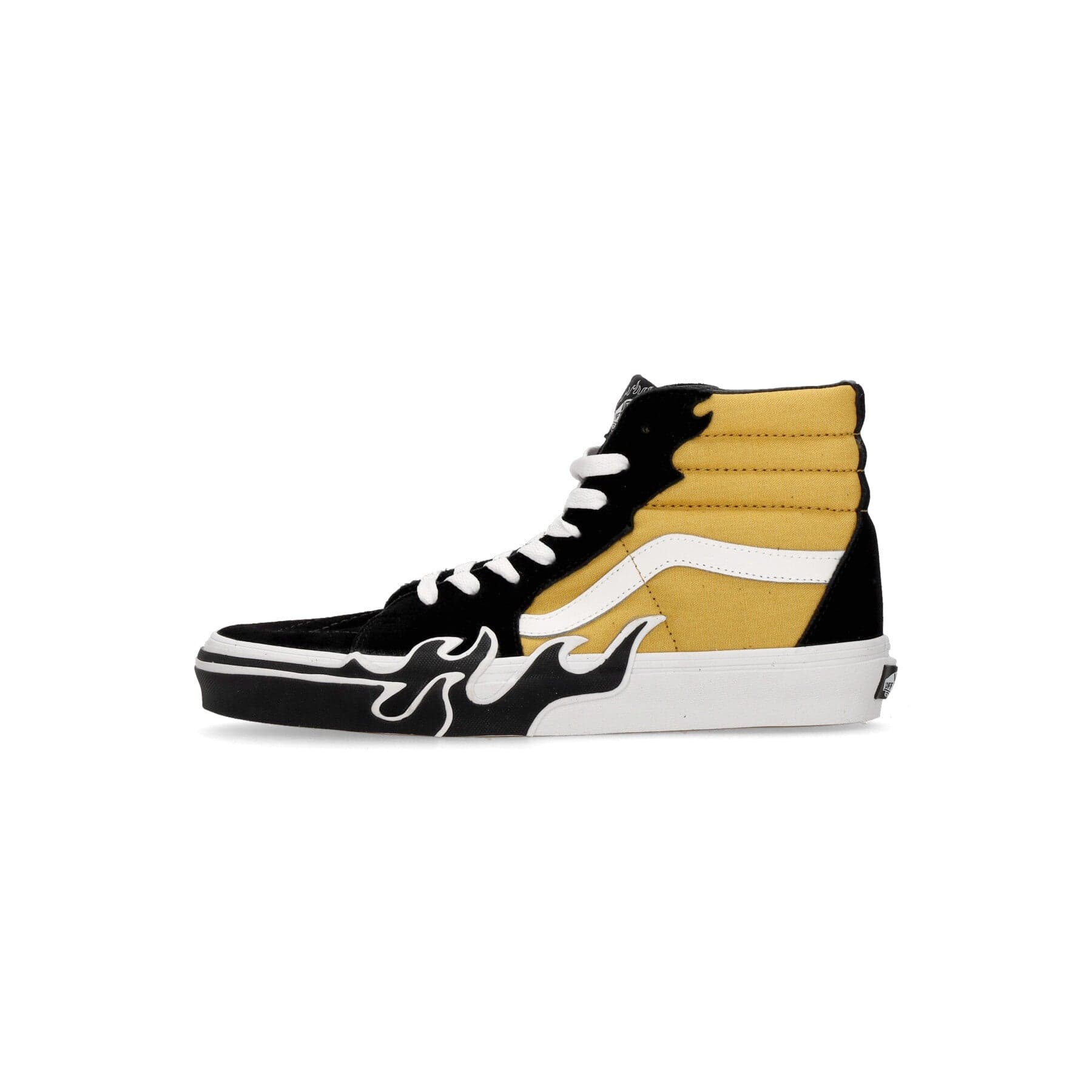 VANS Scarpa Alta Uomo Sk8-hi Flame Black/yellow - 6