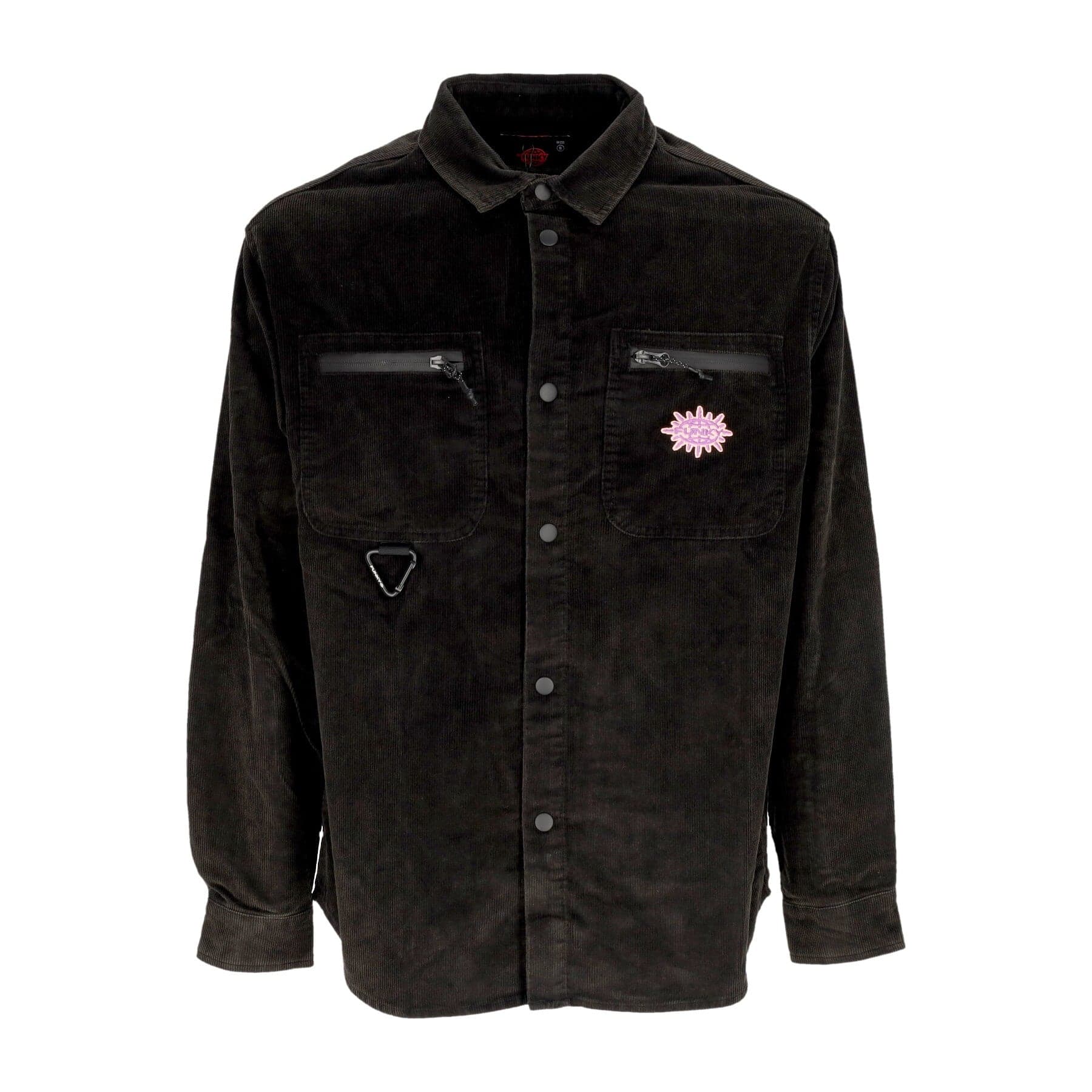 FUNKY Camicia Manica Lunga Uomo Ultra Corduroy Shirt Black - 3