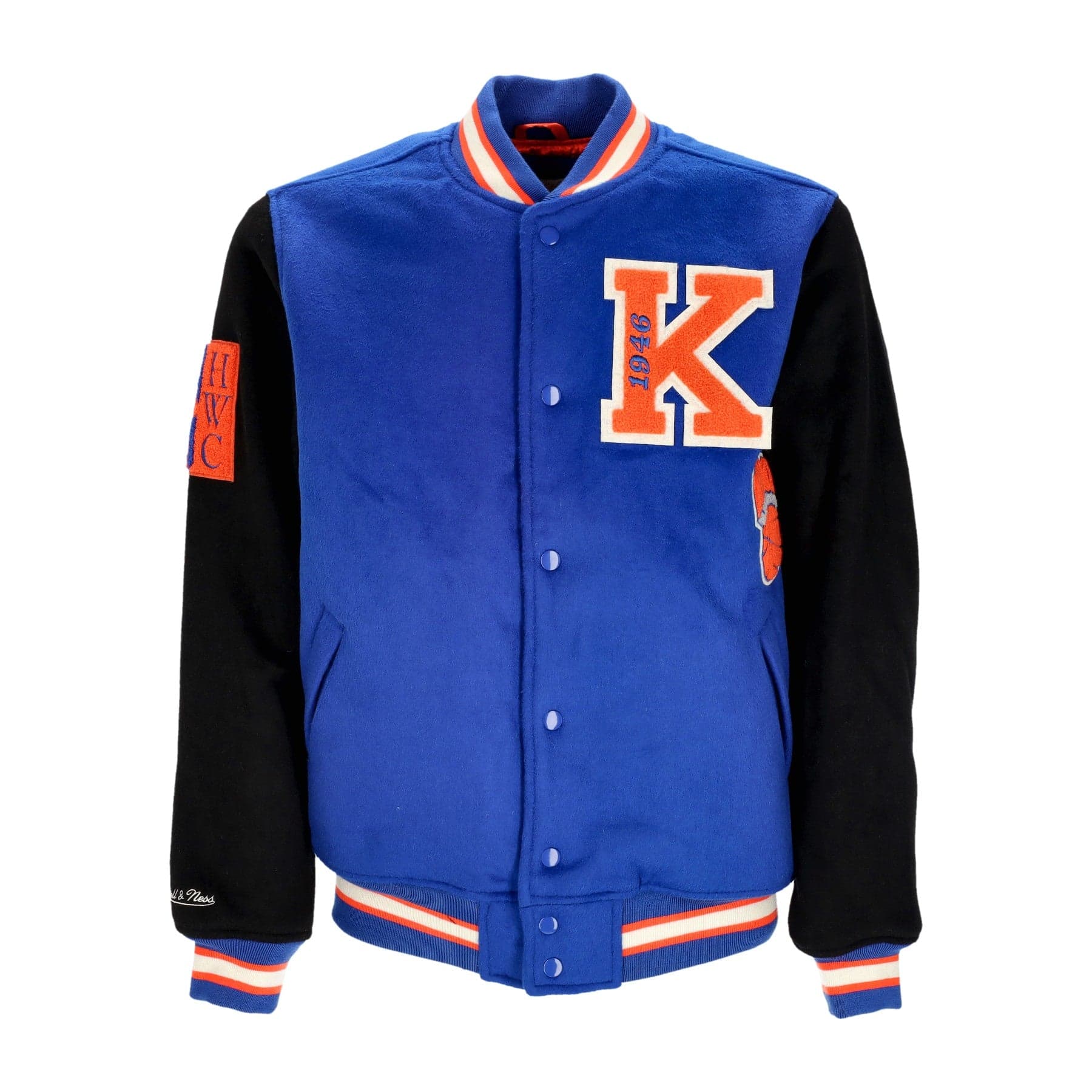 MITCHELL &amp; NESS Giubbotto College Uomo Nba Team Legacy Varsity Jacket Neykni Royal/black – Mitchell & Ness – giacca