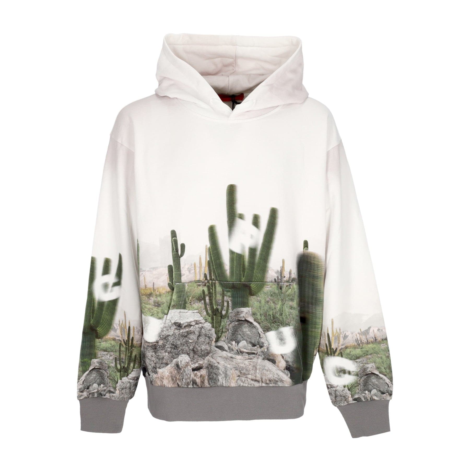 ACUPUNCTURE Felpa Leggera Cappuccio Uomo Cactus Hoodie Brown - 3