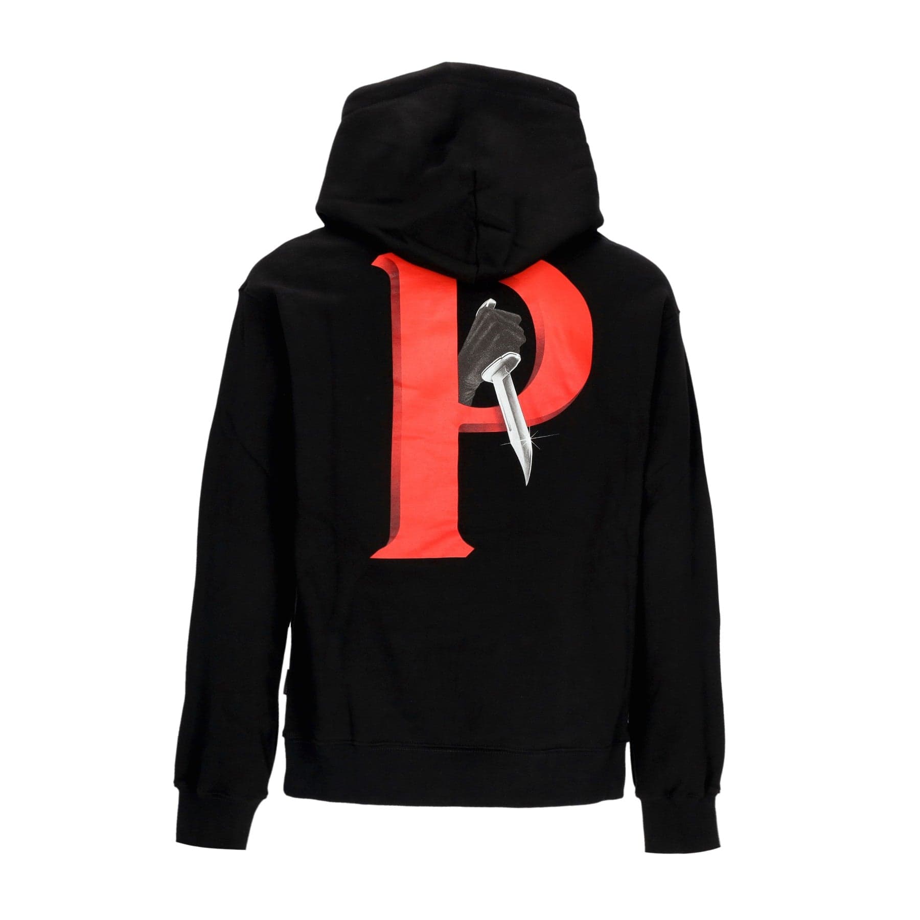 PROPAGANDA Felpa Cappuccio Uomo Crime Hoodie Black - 3