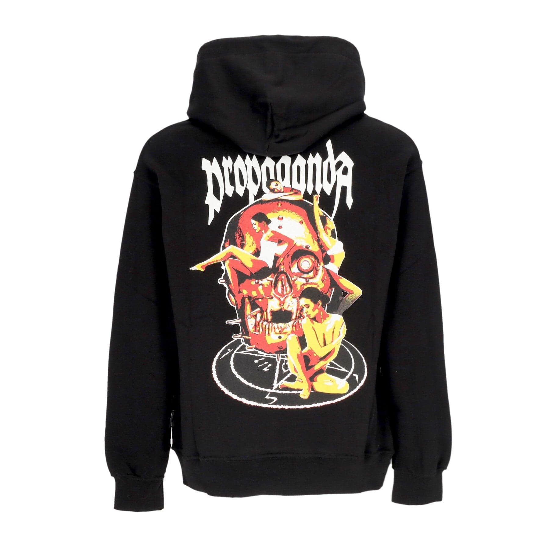 PROPAGANDA Felpa Cappuccio Uomo Harem Hoodie Black - 3