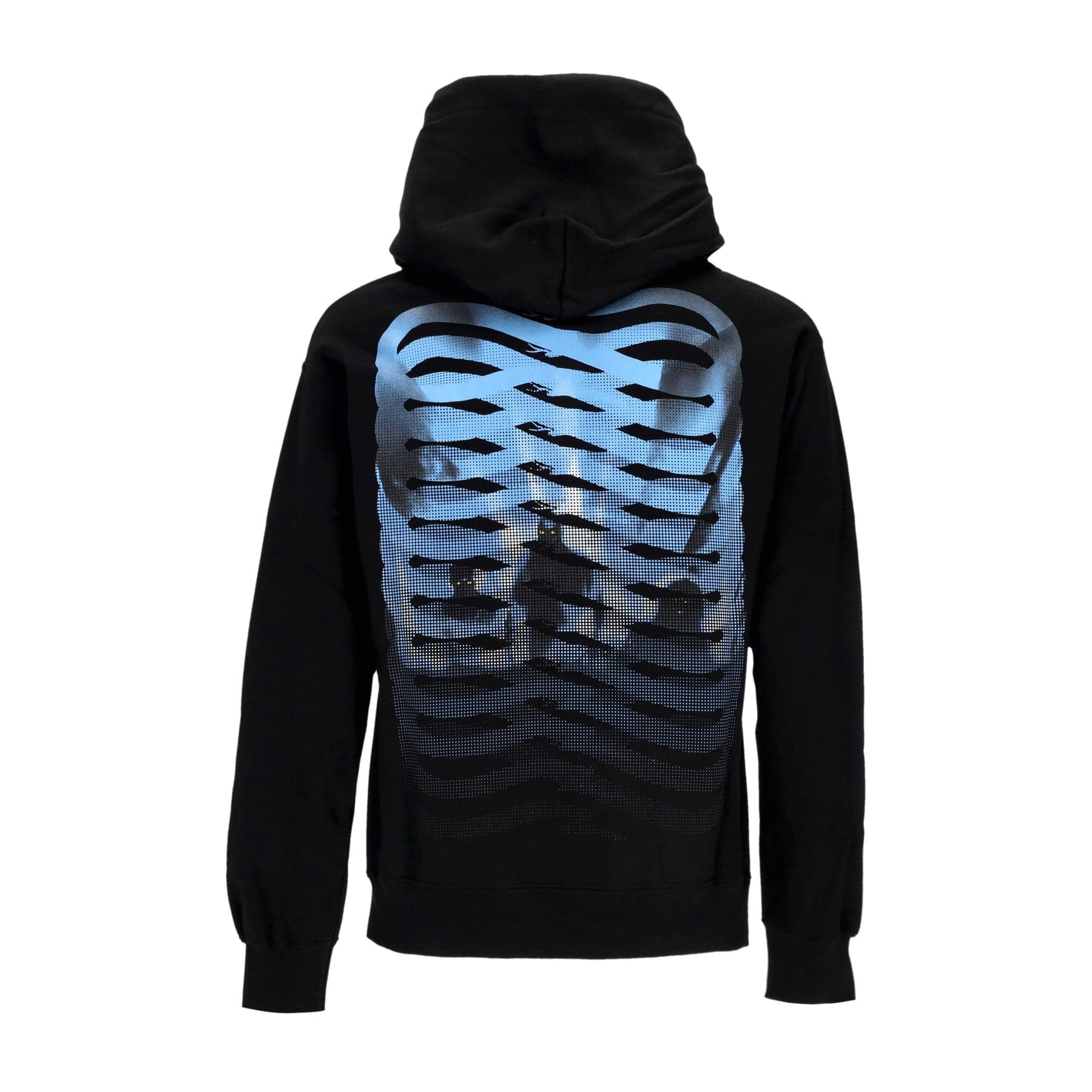 PROPAGANDA Felpa Cappuccio Uomo Ribs Demoni Hoodie Black - 3
