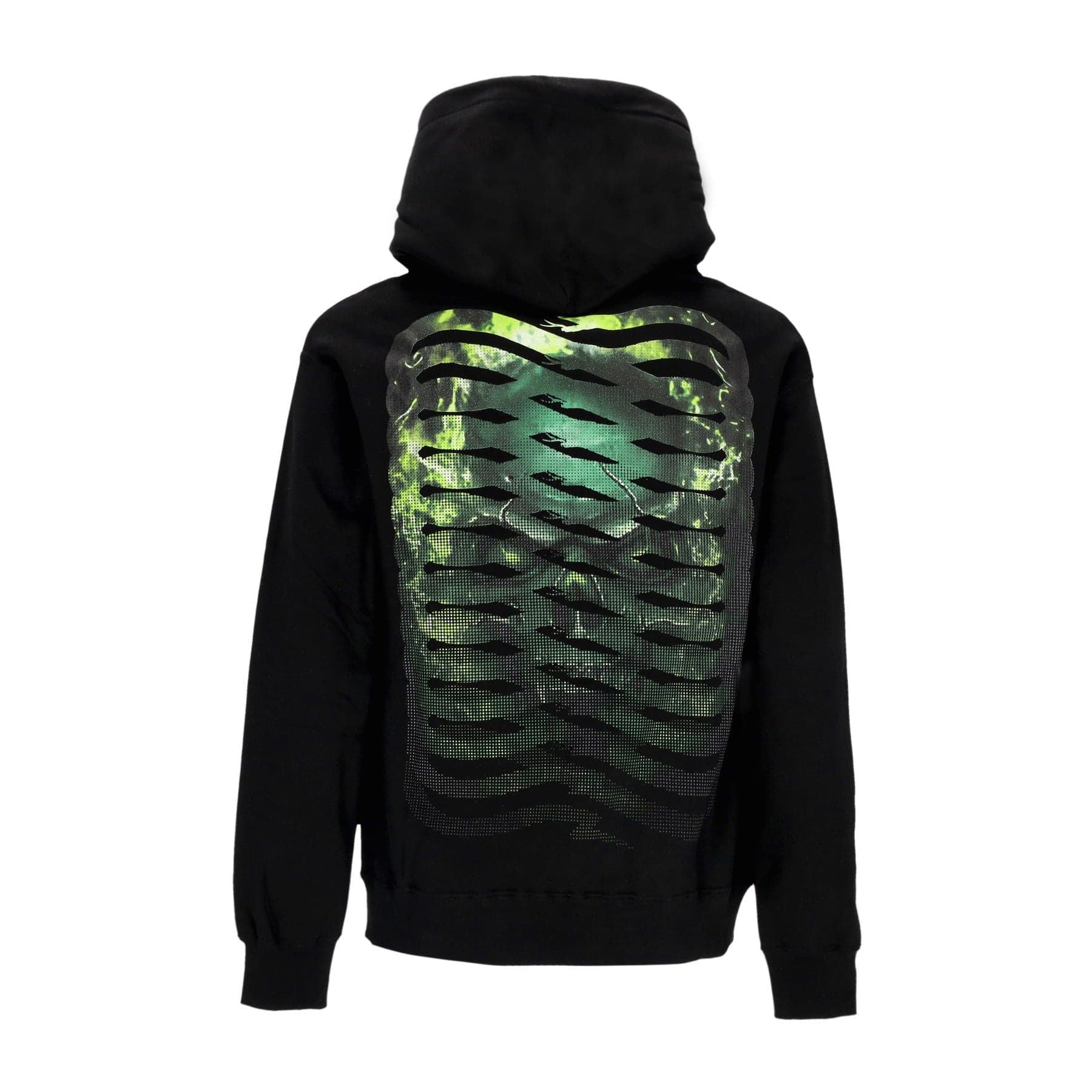 PROPAGANDA Felpa Cappuccio Uomo Ribs Oxide Hoodie Black - 3