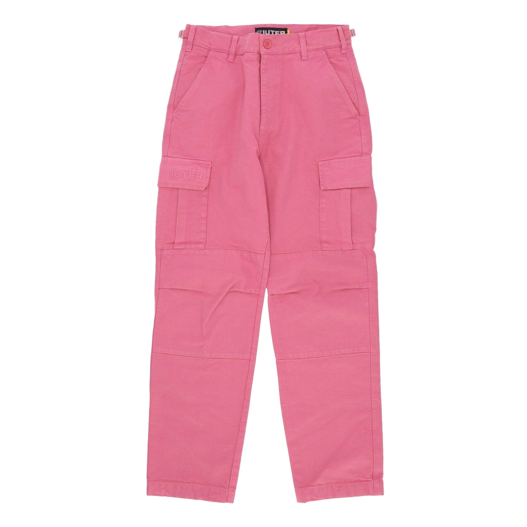 IUTER Pantalone Lungo Uomo Cargo Canvas Pink - 3