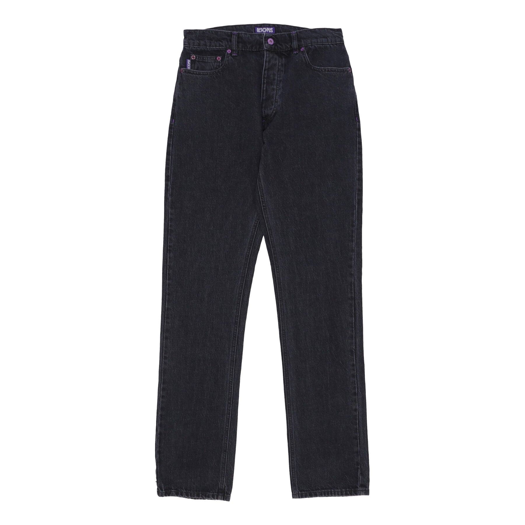 OCTOPUS Jeans Uomo Pockets Regular Denim Black - 3