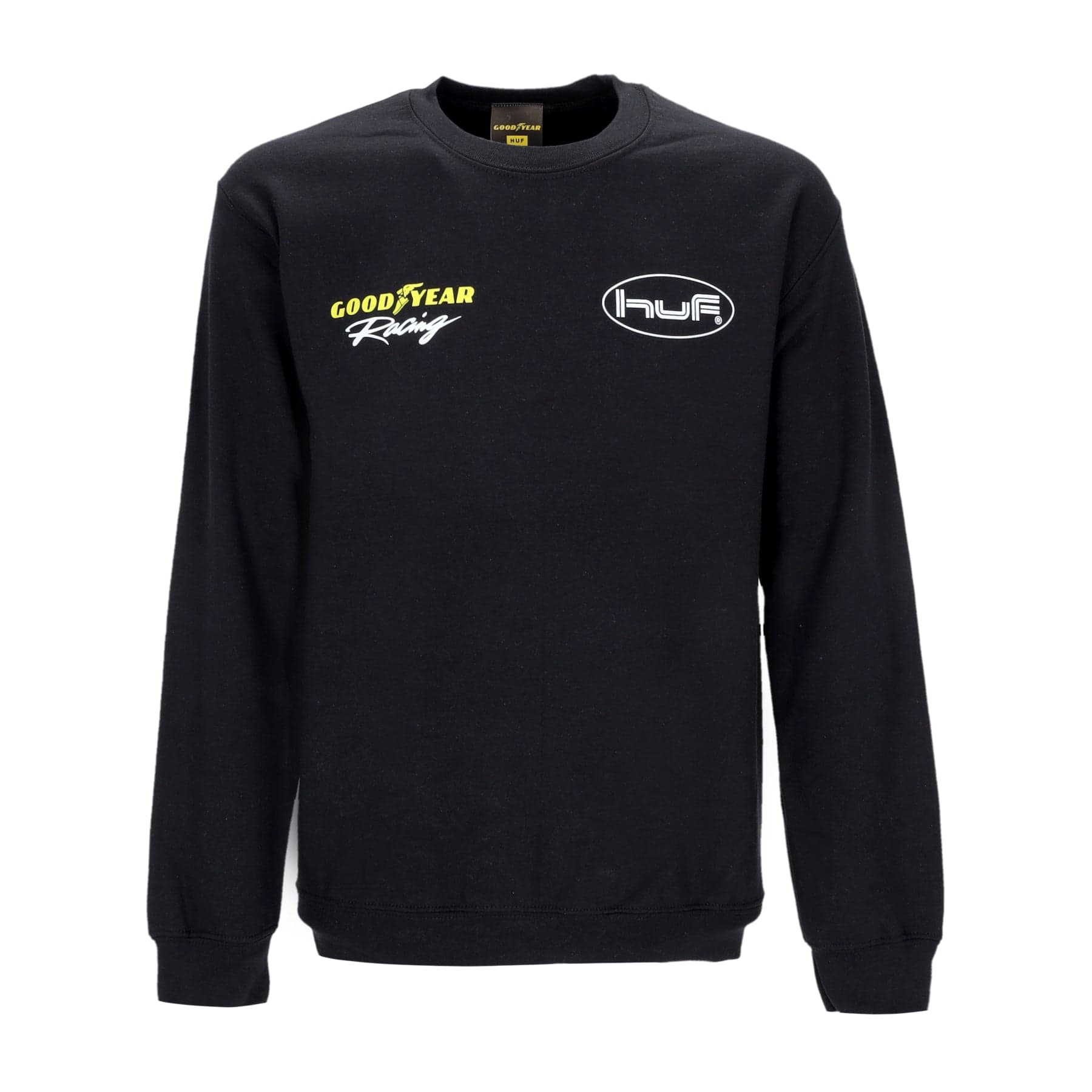 HUF Felpa Girocollo Uomo F1 Crewneck X Goodyear Black - 3