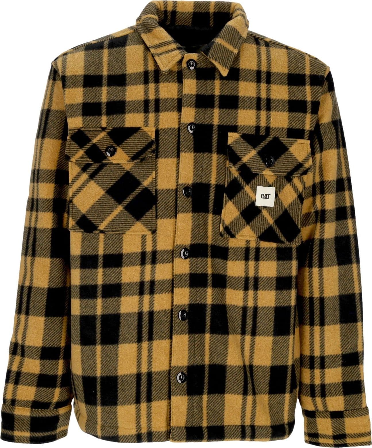 CATERPILLAR Camicia Imbottita Uomo Plaid Jacket Yellow Check – giacca