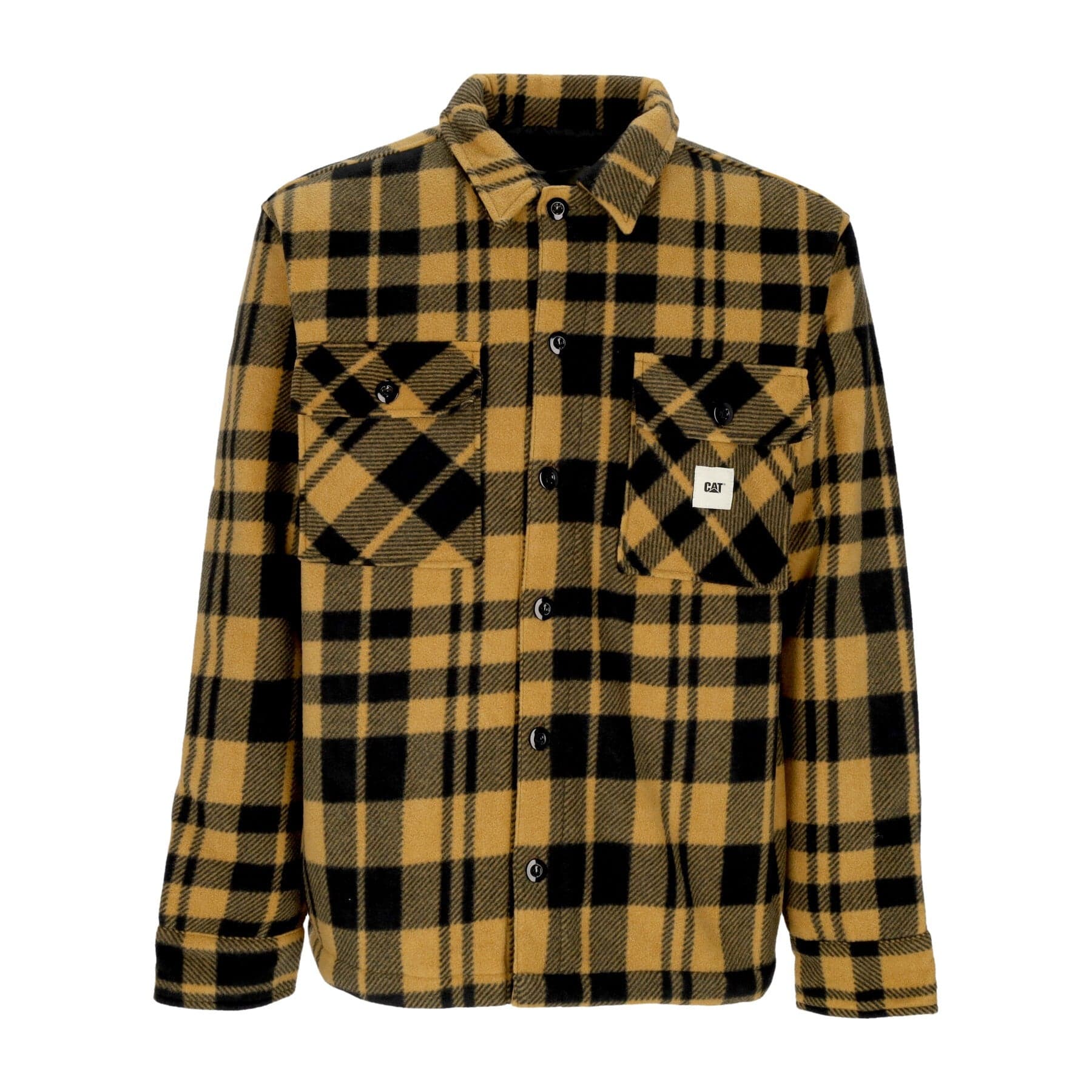 CATERPILLAR Camicia Imbottita Uomo Plaid Jacket Yellow Check - 3