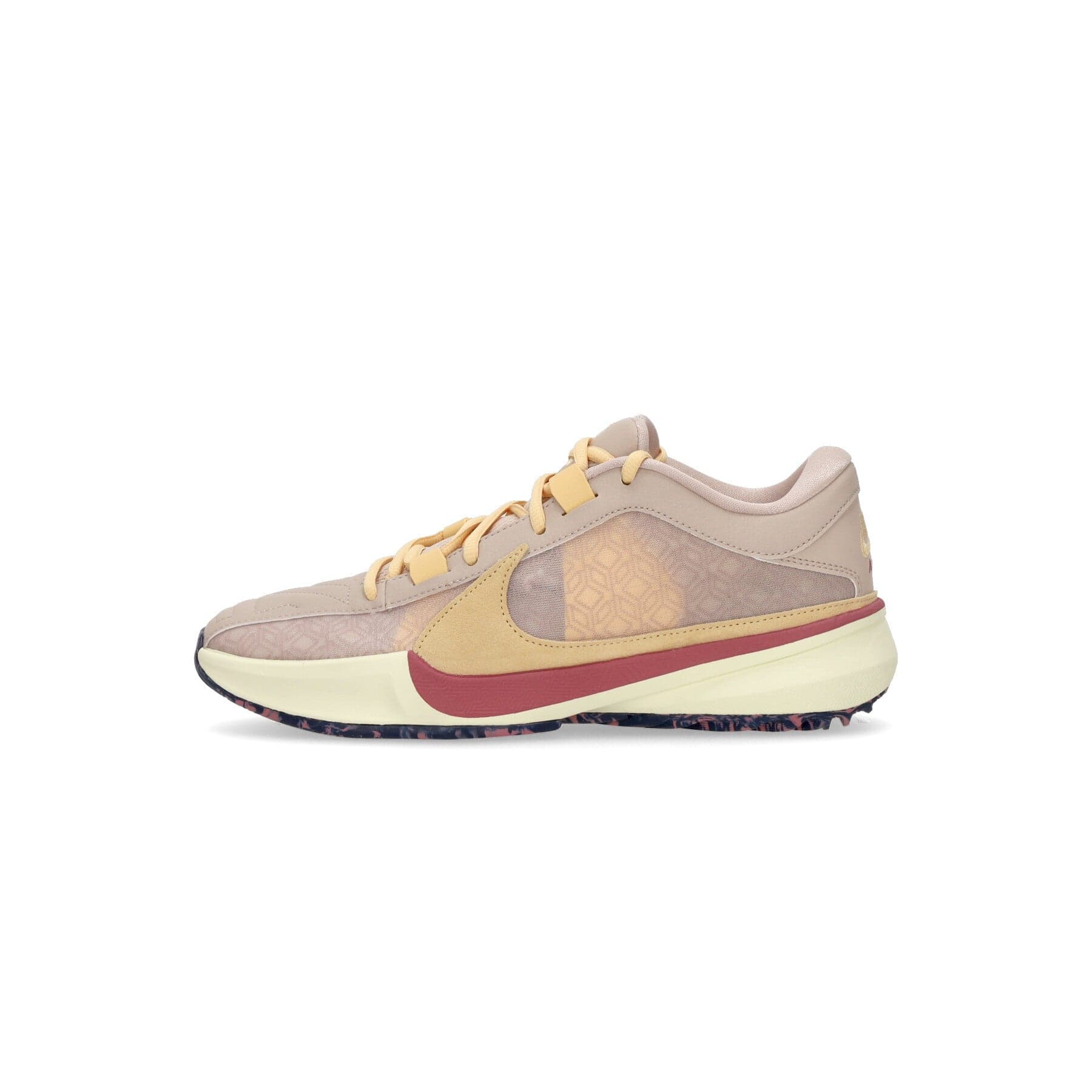 NIKE NBA Scarpa Basket Uomo Zoom Freak 5 Fossil Stone/celestial Gold/alabaster - 7