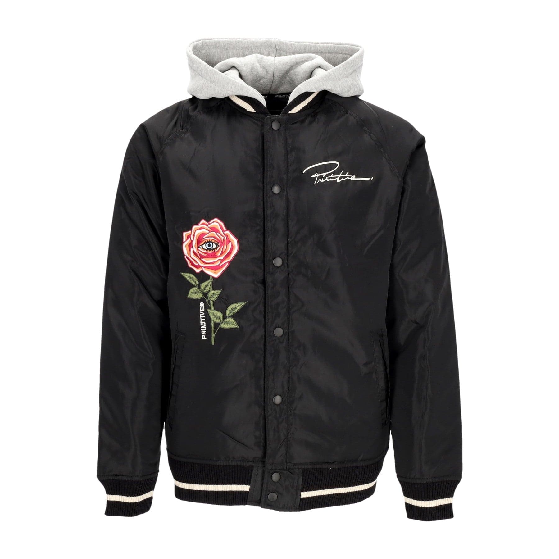 PRIMITIVE Giubbotto Bomber Uomo Rebirth Two Fer Jacket Black - 3