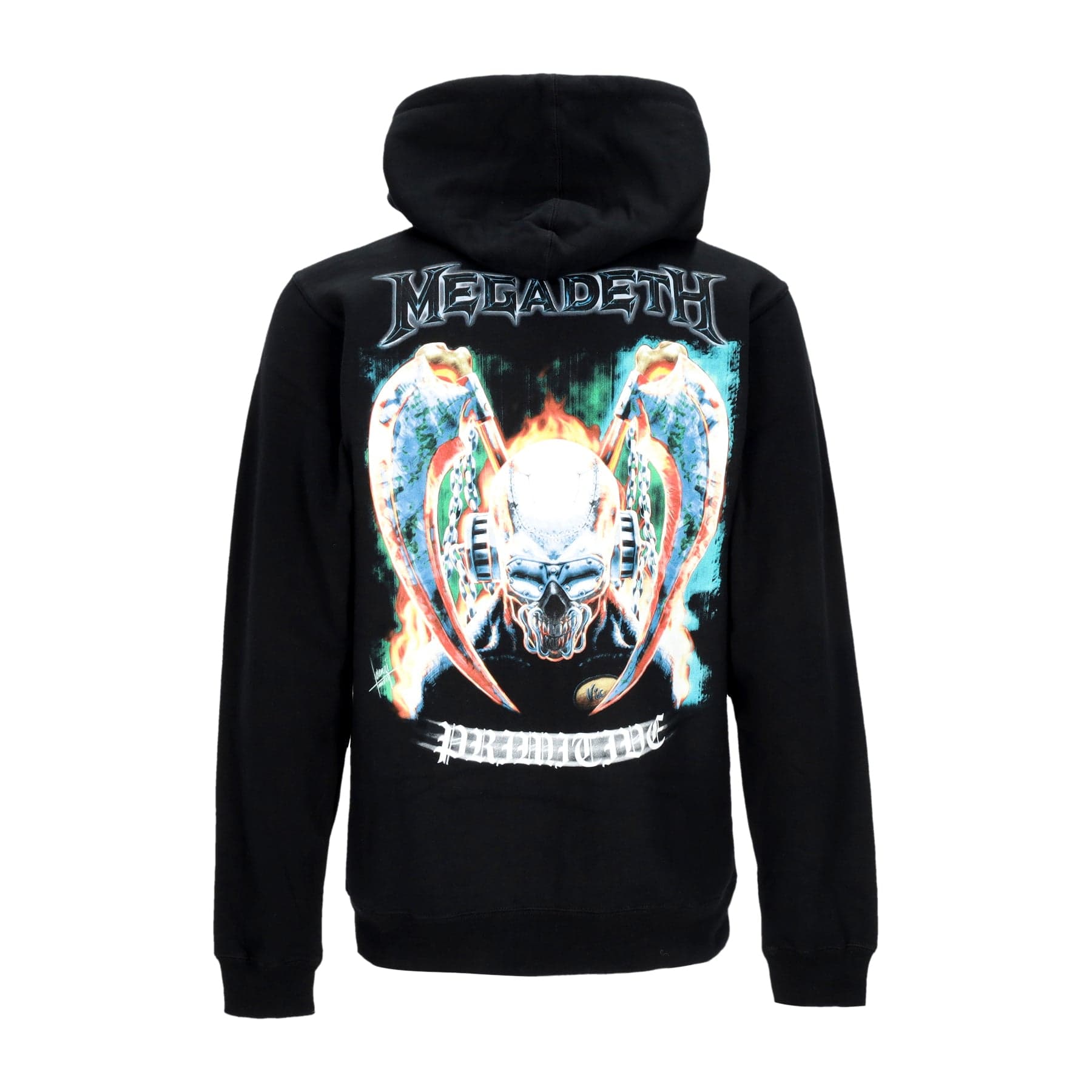 PRIMITIVE Felpa Cappuccio Zip Uomo United Zip Hoodie X Megadeth Black - 3