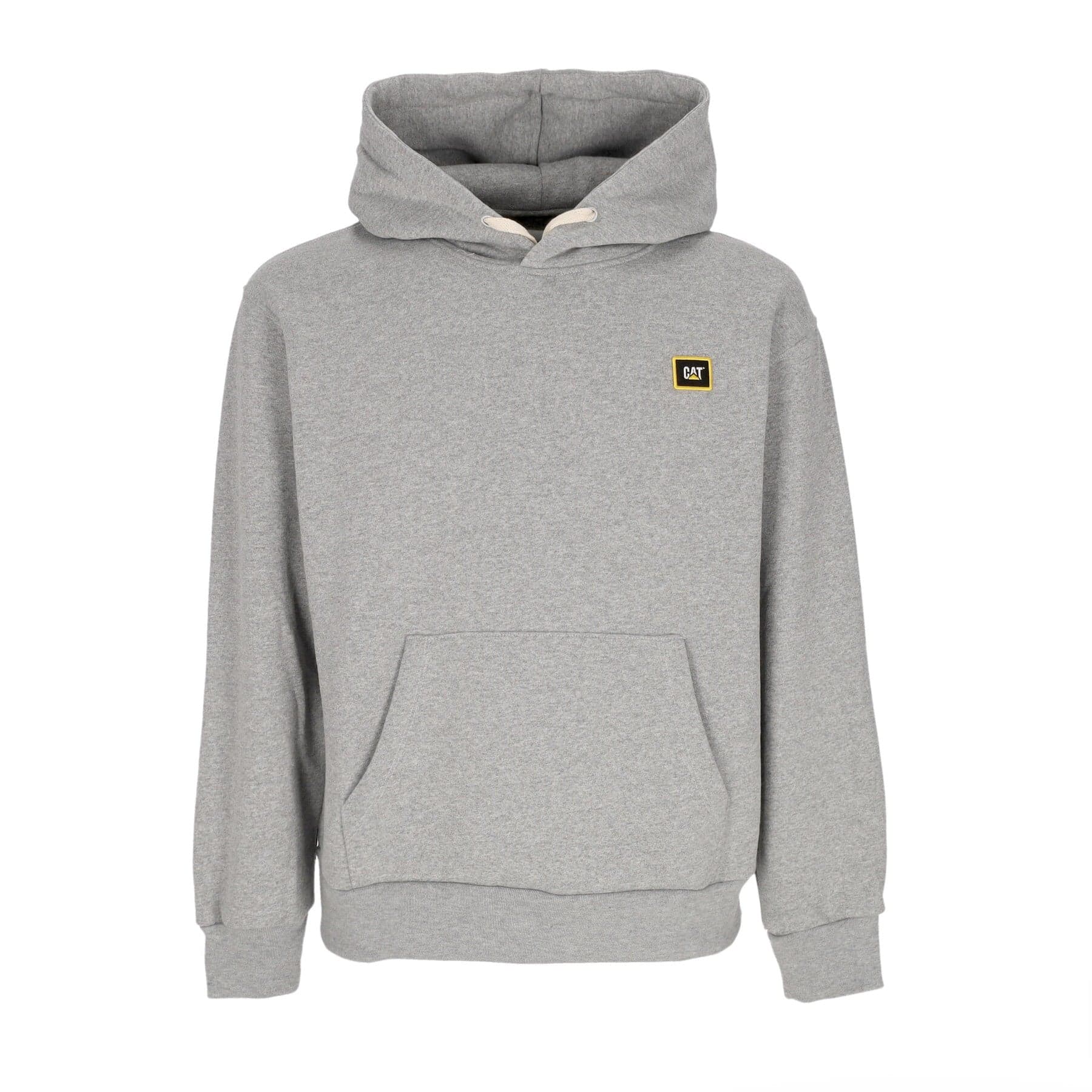 CATERPILLAR Felpa Cappuccio Uomo Unit Hoodie Light Heather Grey - 3