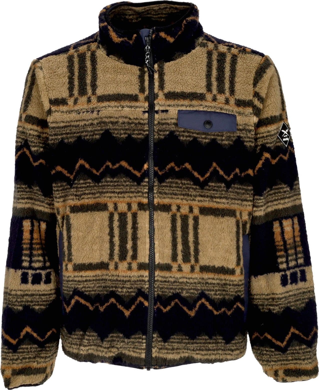 IRIEDAILY Giubbotto Pile Uomo Insaneia Jacket Khaki – giacca