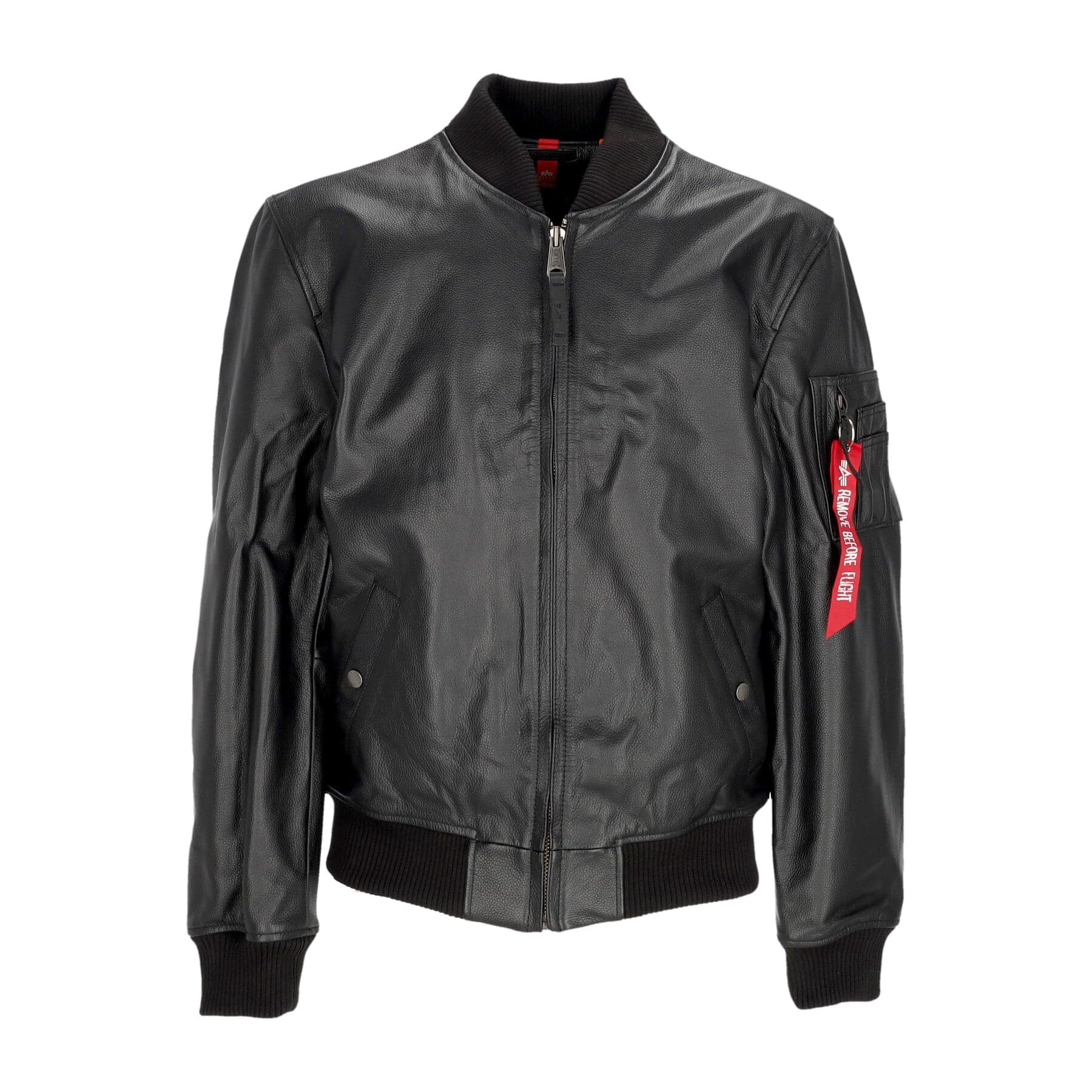 ALPHA INDUSTRIES Giubbotto Uomo Ma-1 Leather Lf Black - 5